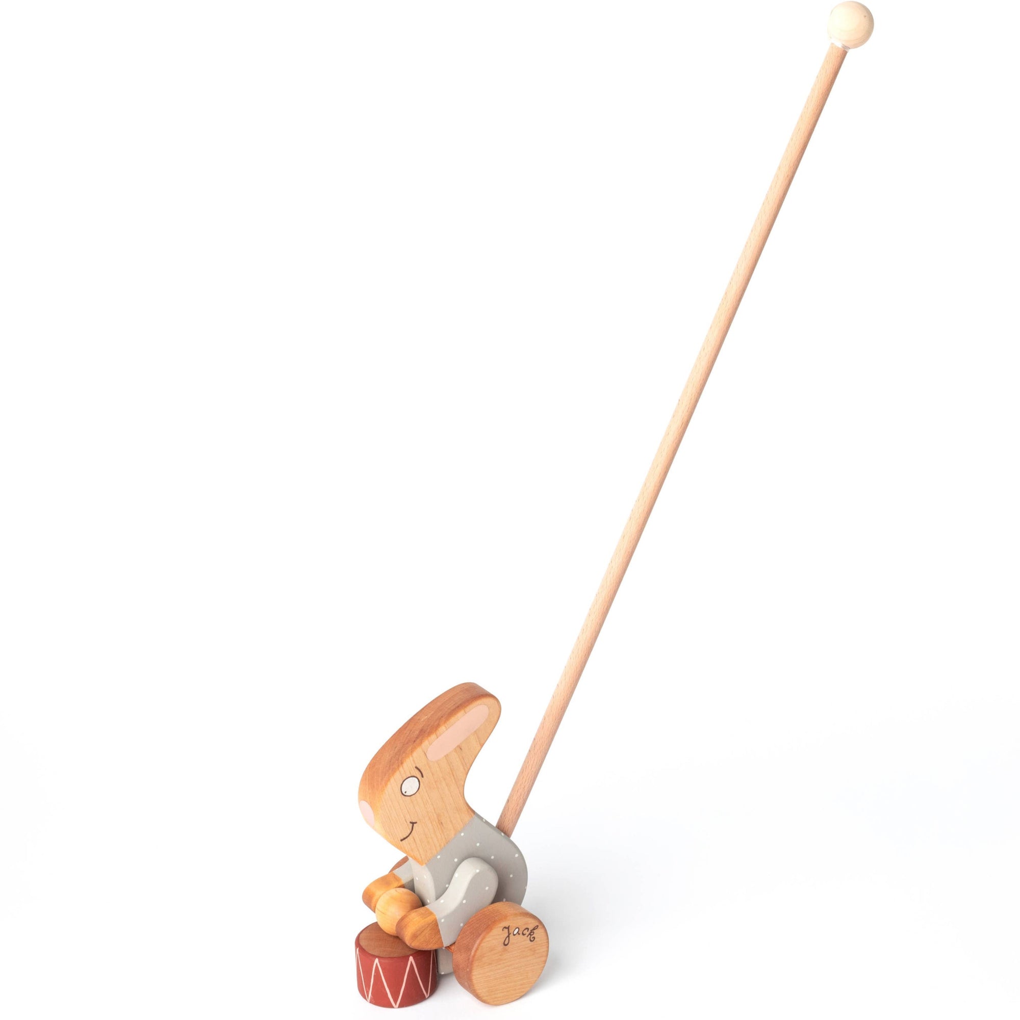 Push Toy Rabbit with a Drum