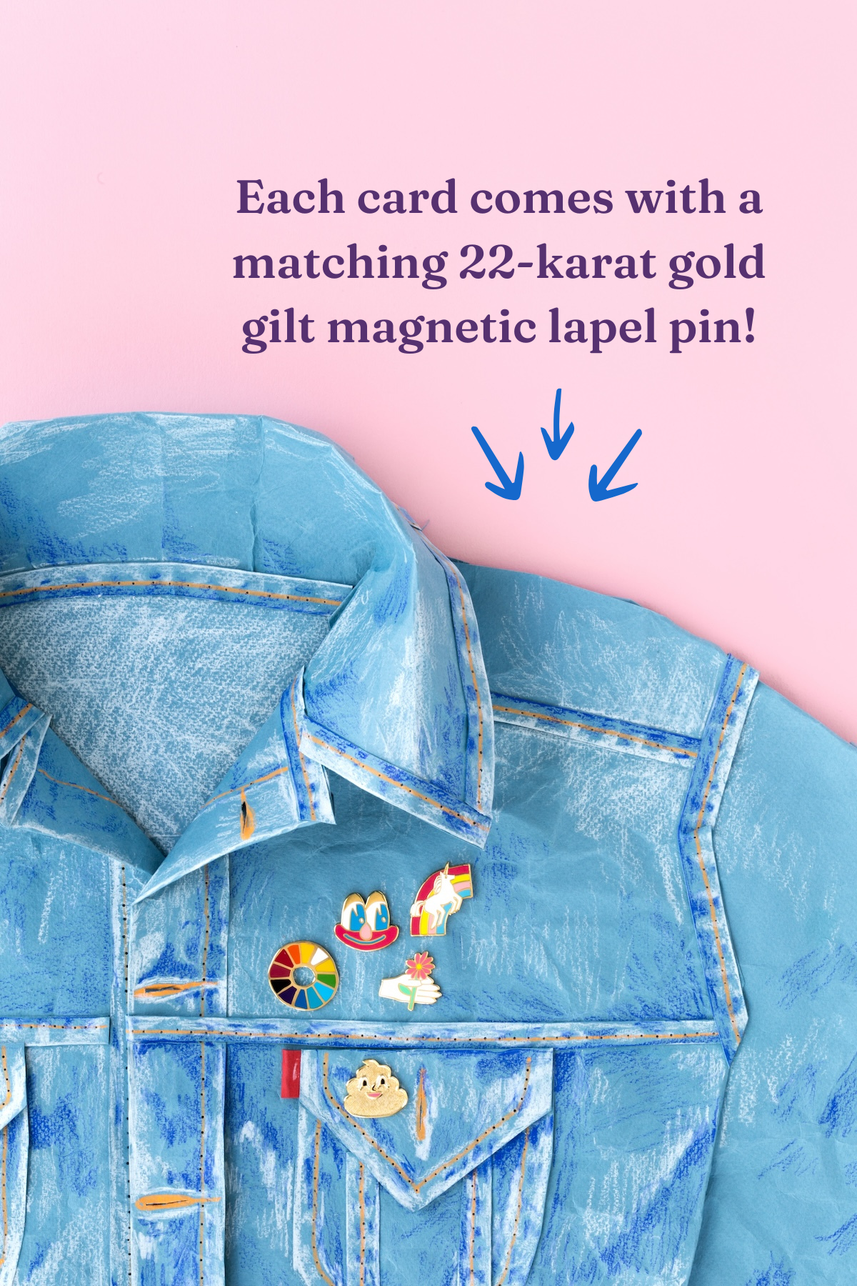 #1 Dad Lapel Pin Card - Father's Day