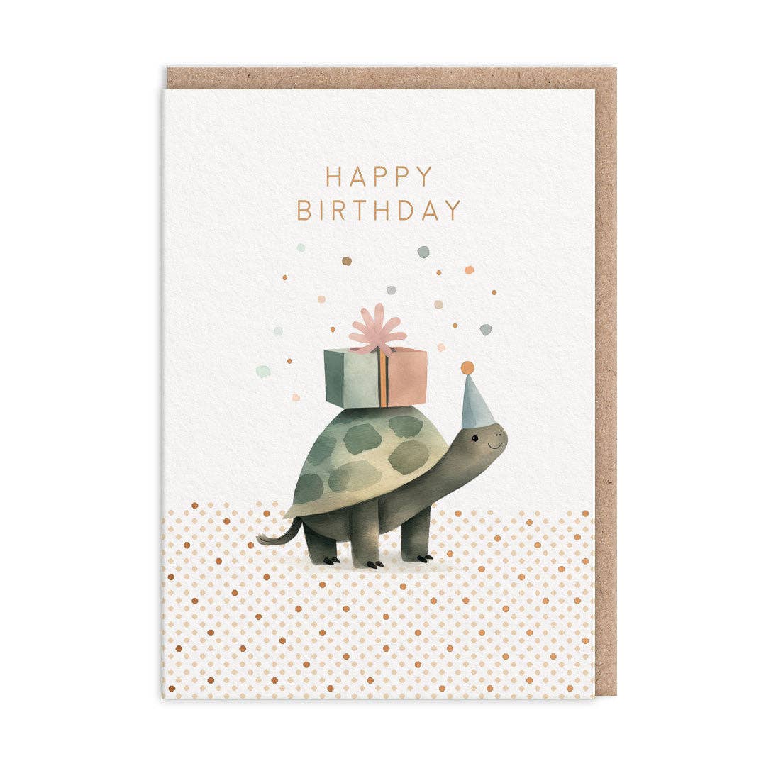Tortoise Birthday Card -birthday