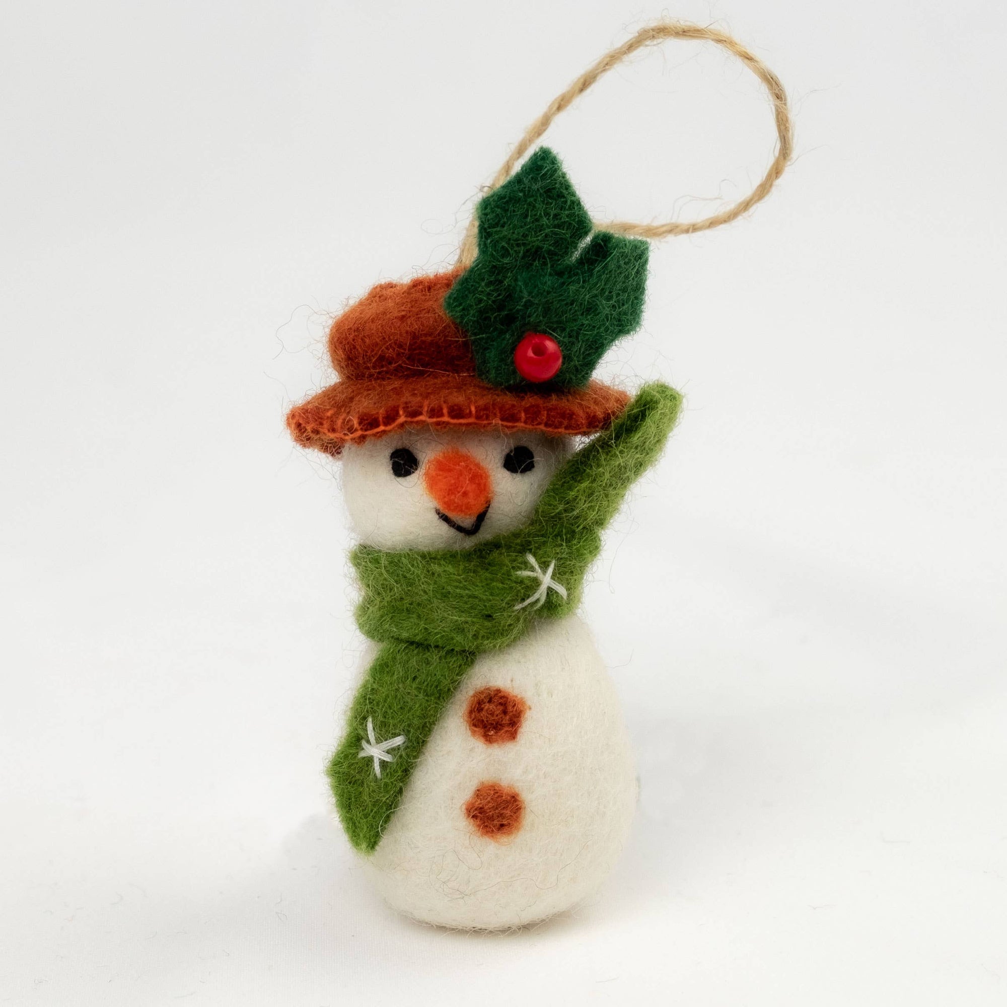 Winter Felt Snowmen Ornament