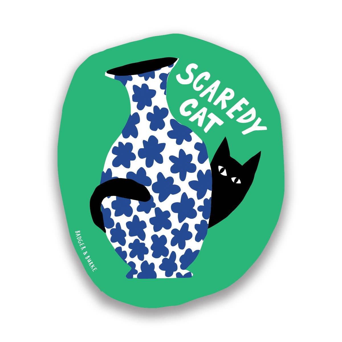 Scaredy Cat Sticker