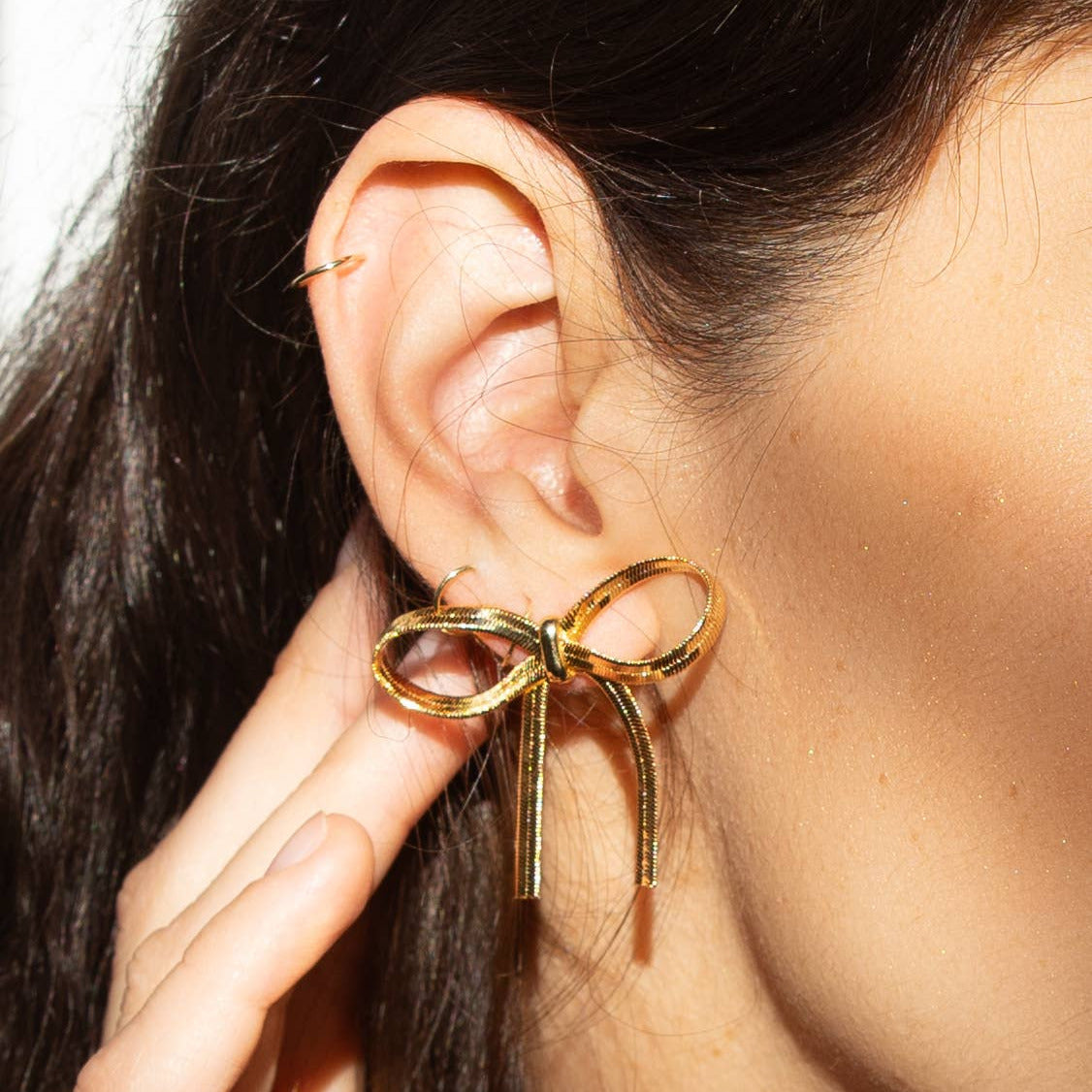 The Bow is Mine Stud - 18k Gold Plated