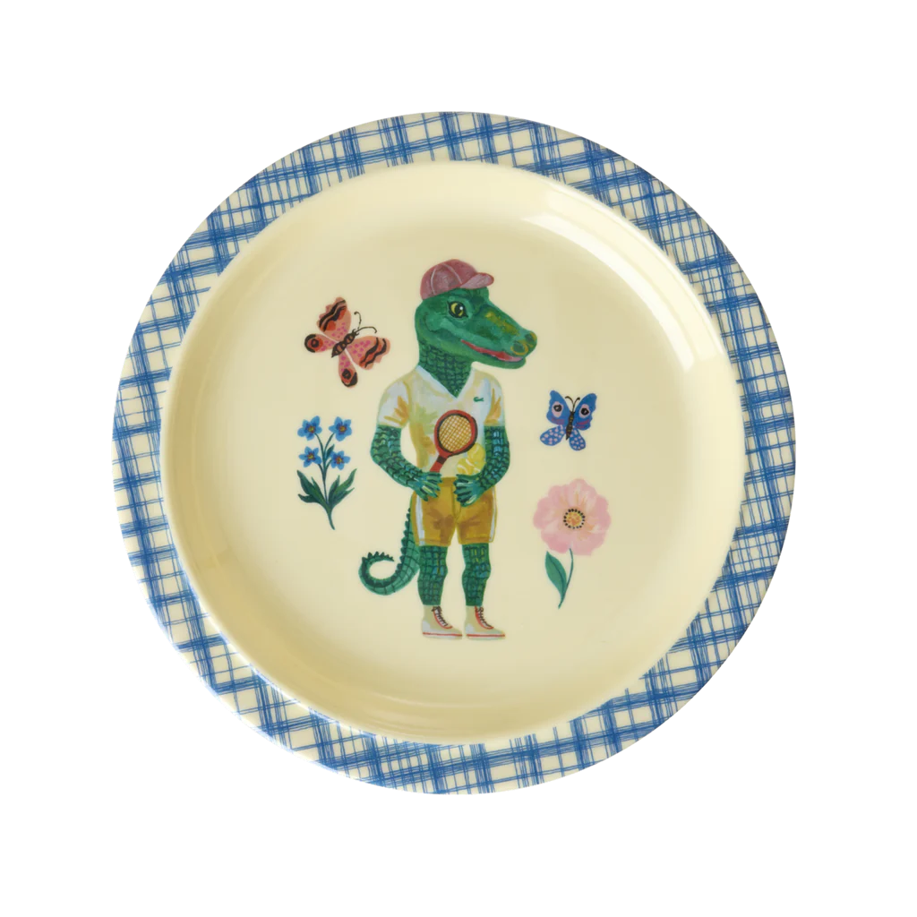 Kids Plate - Blue - Nathalie Lété Print