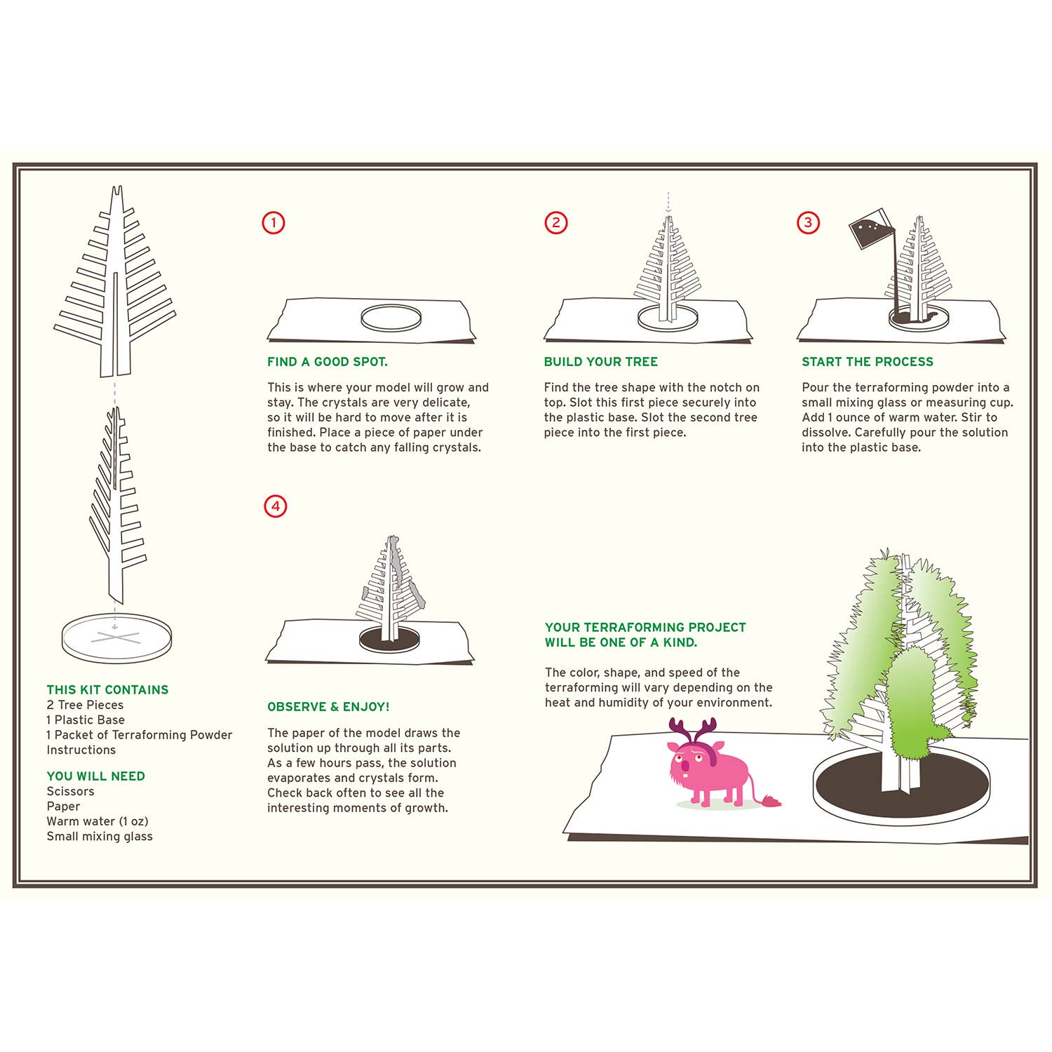 Crystal Growing Douglas Fir |
Craft Kit Science Kit