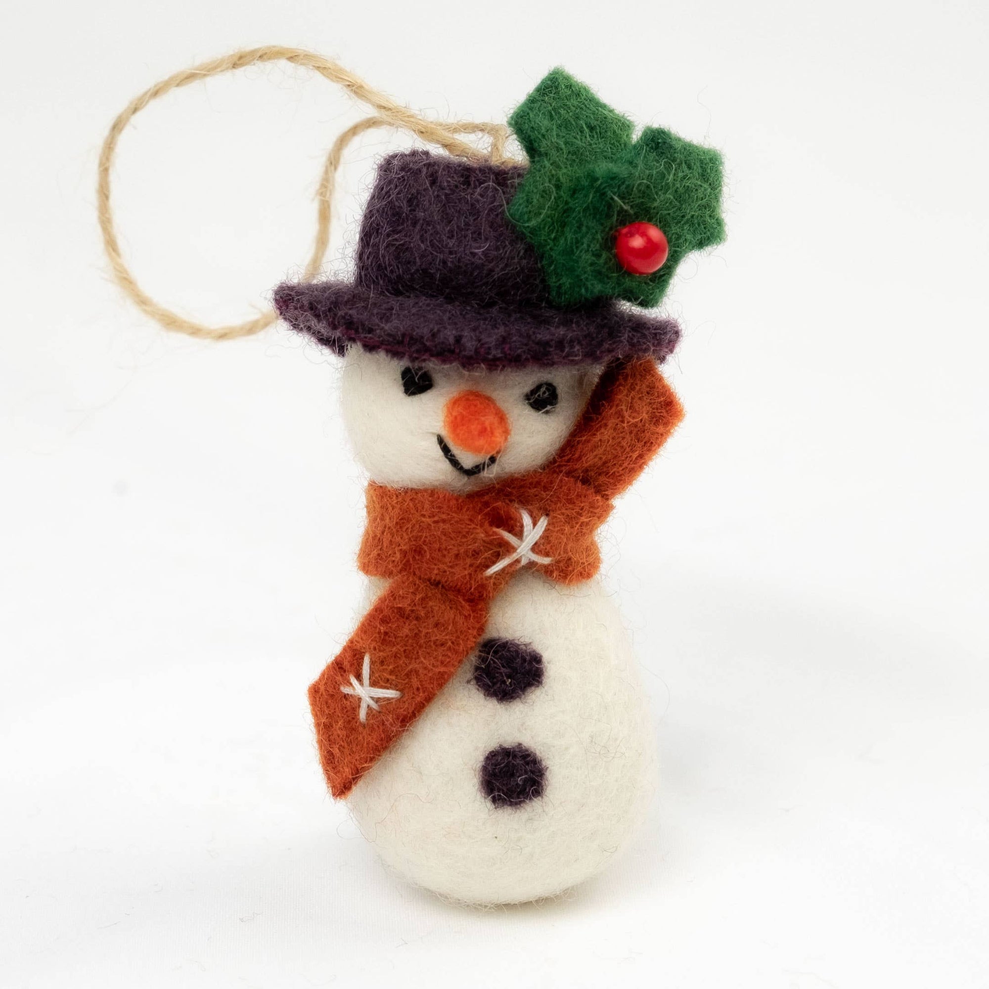 Winter Felt Snowmen Ornament