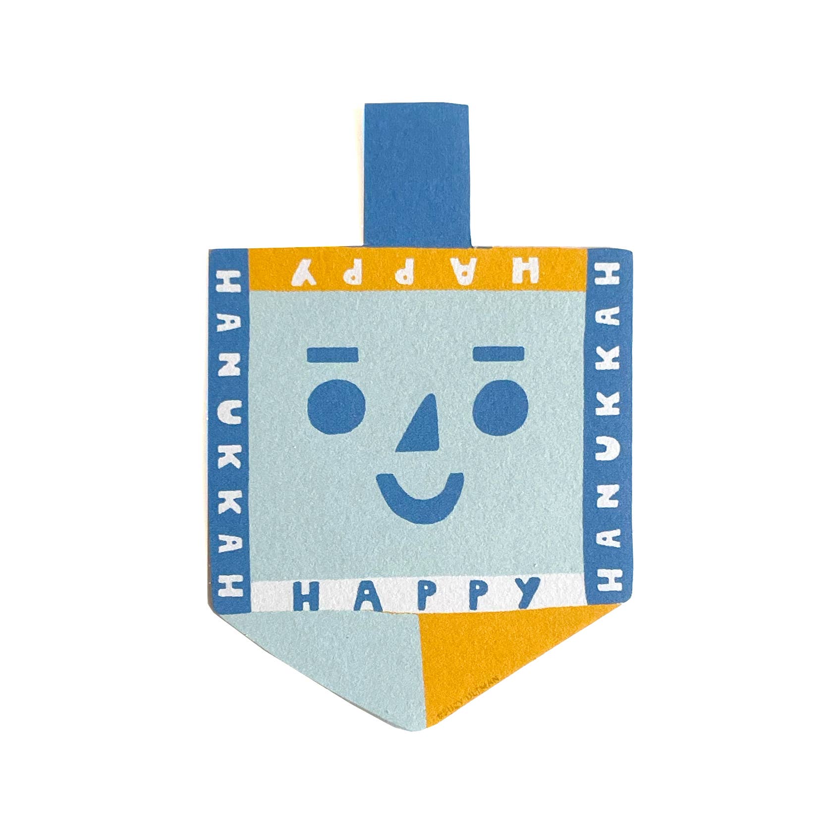 Happy Hanukkah Dreidel Sticker - Suzy Ultman