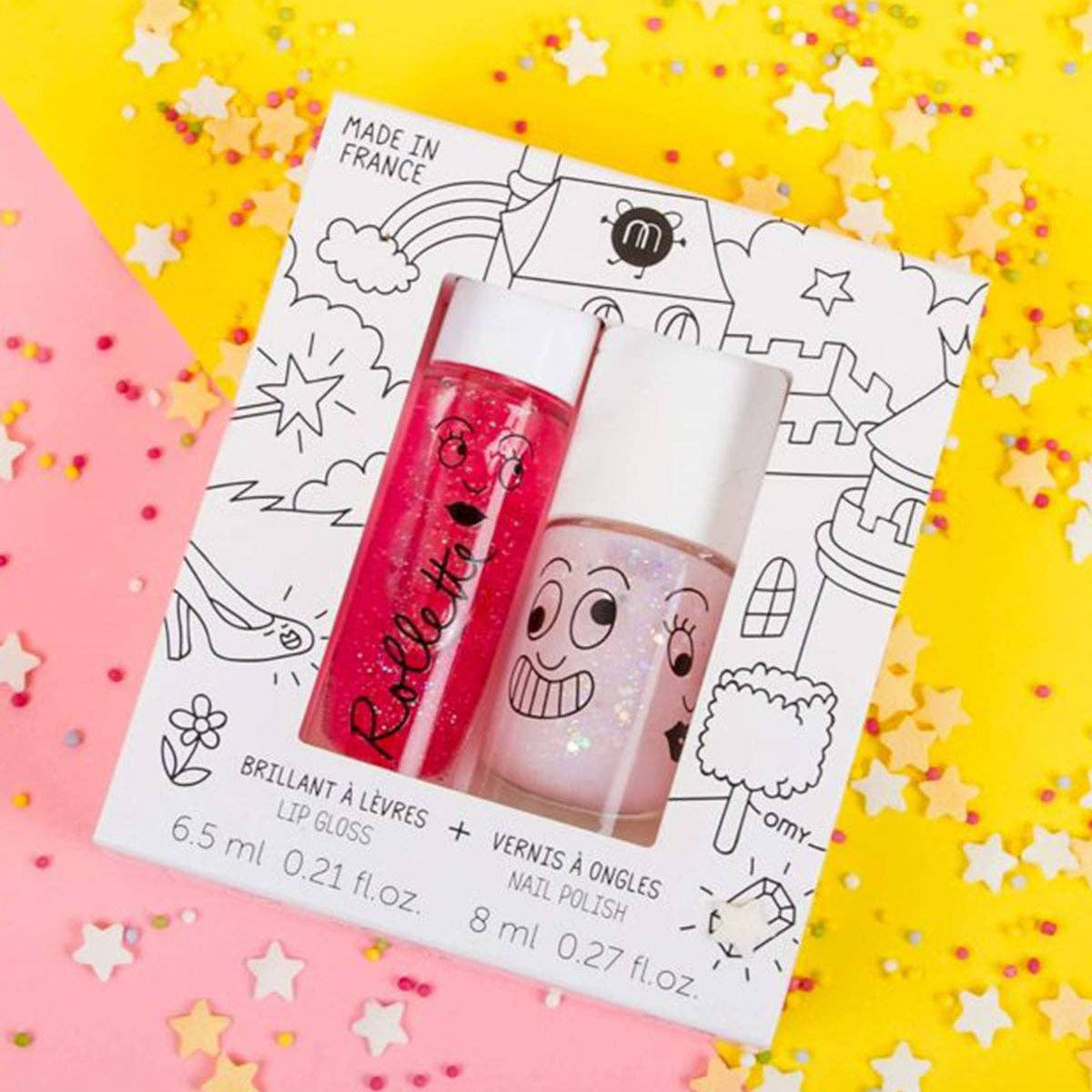 Nailpolish and Lip Gloss Set for Kids FAIRYTALES