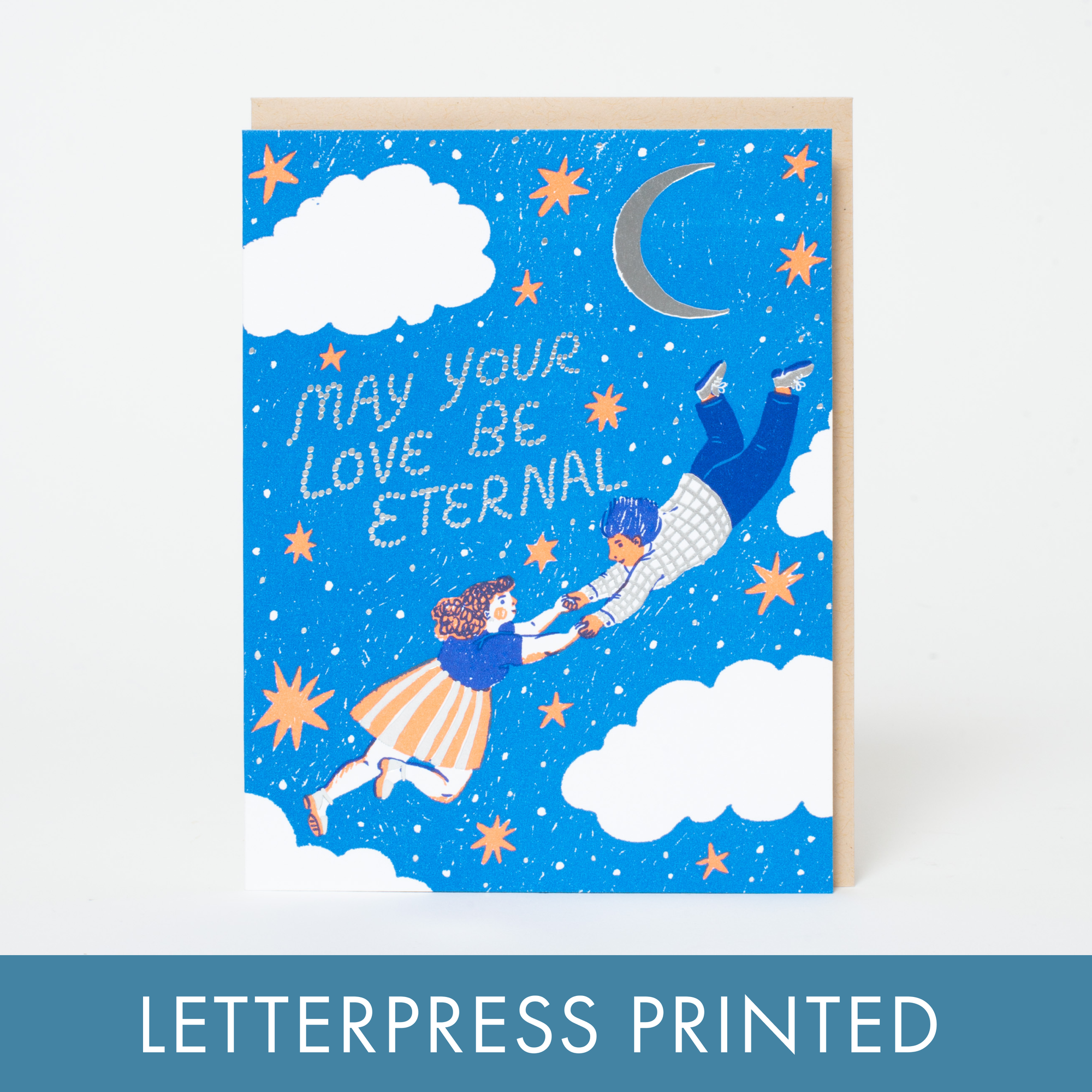Congrats Eternal Love Letterpress Card -Phoebe Wahl