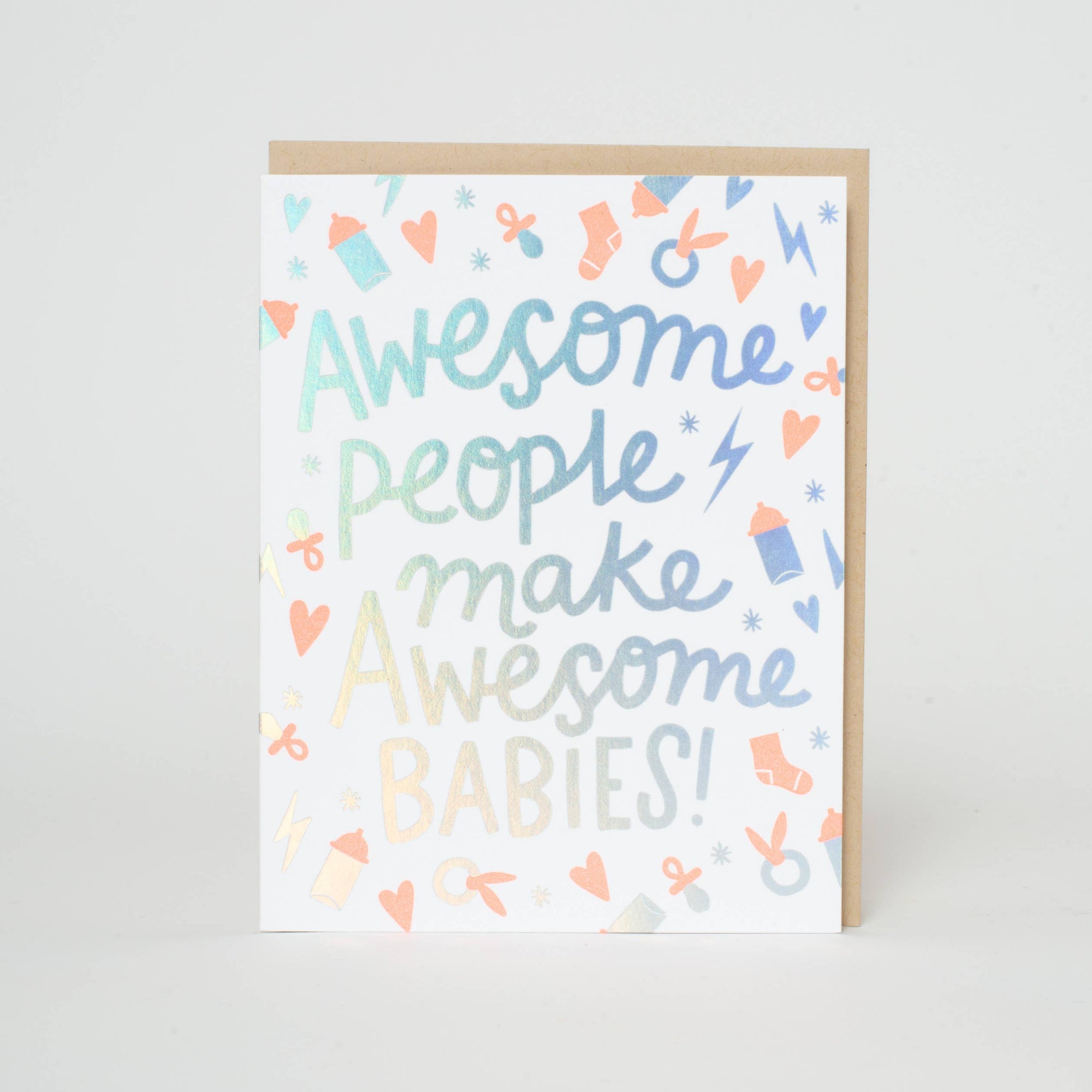 Awesome Babies Letterpress Card