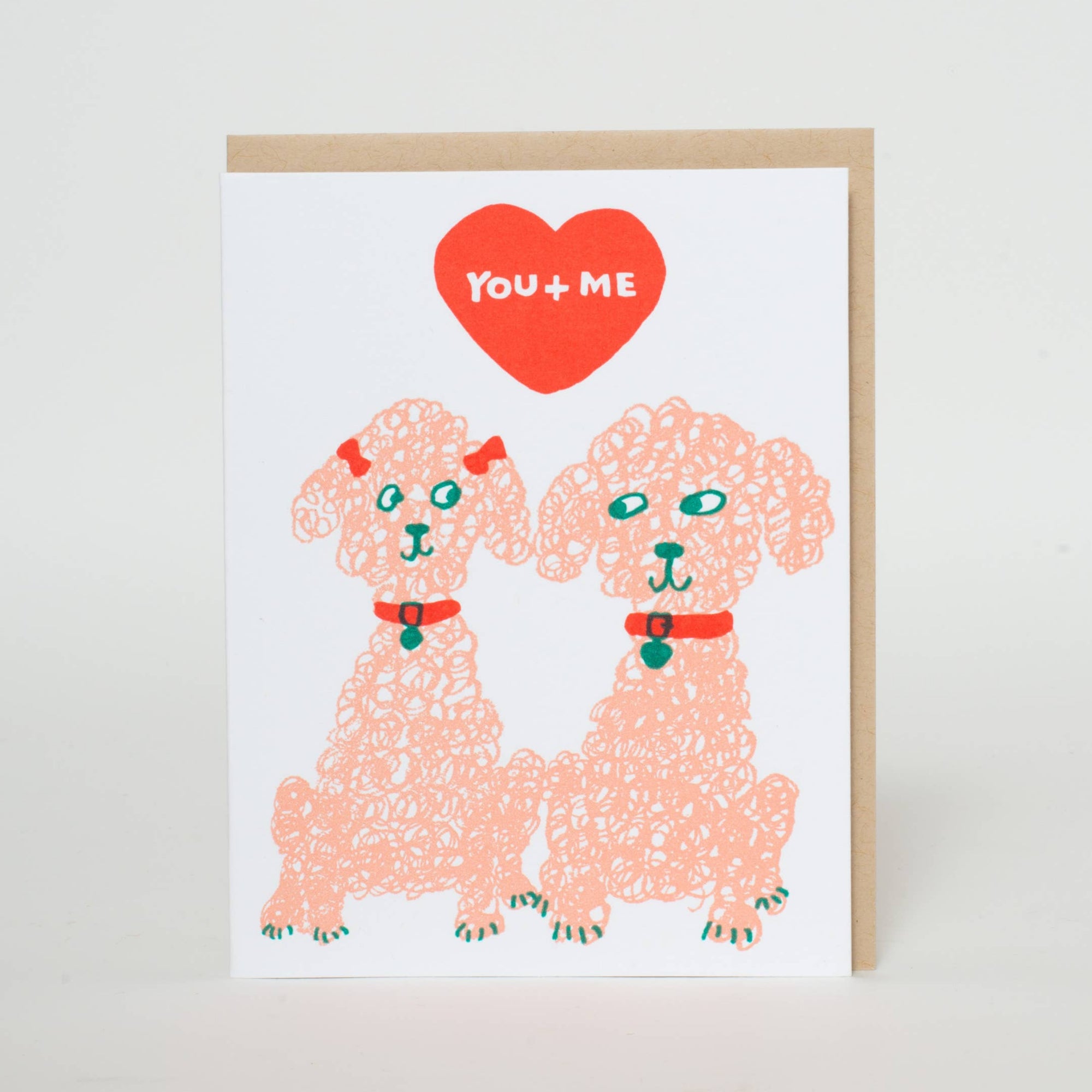 Poodle Love Letterpress Card