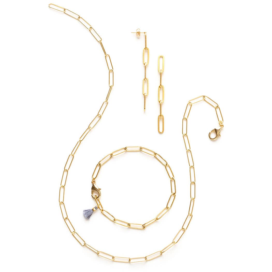 Paperclip Chain Earrings