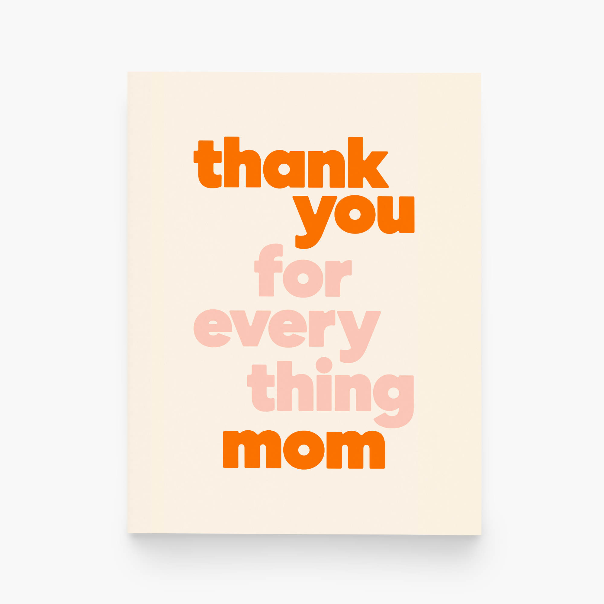 Mother's Day Card – Thank You for Everything Mom
