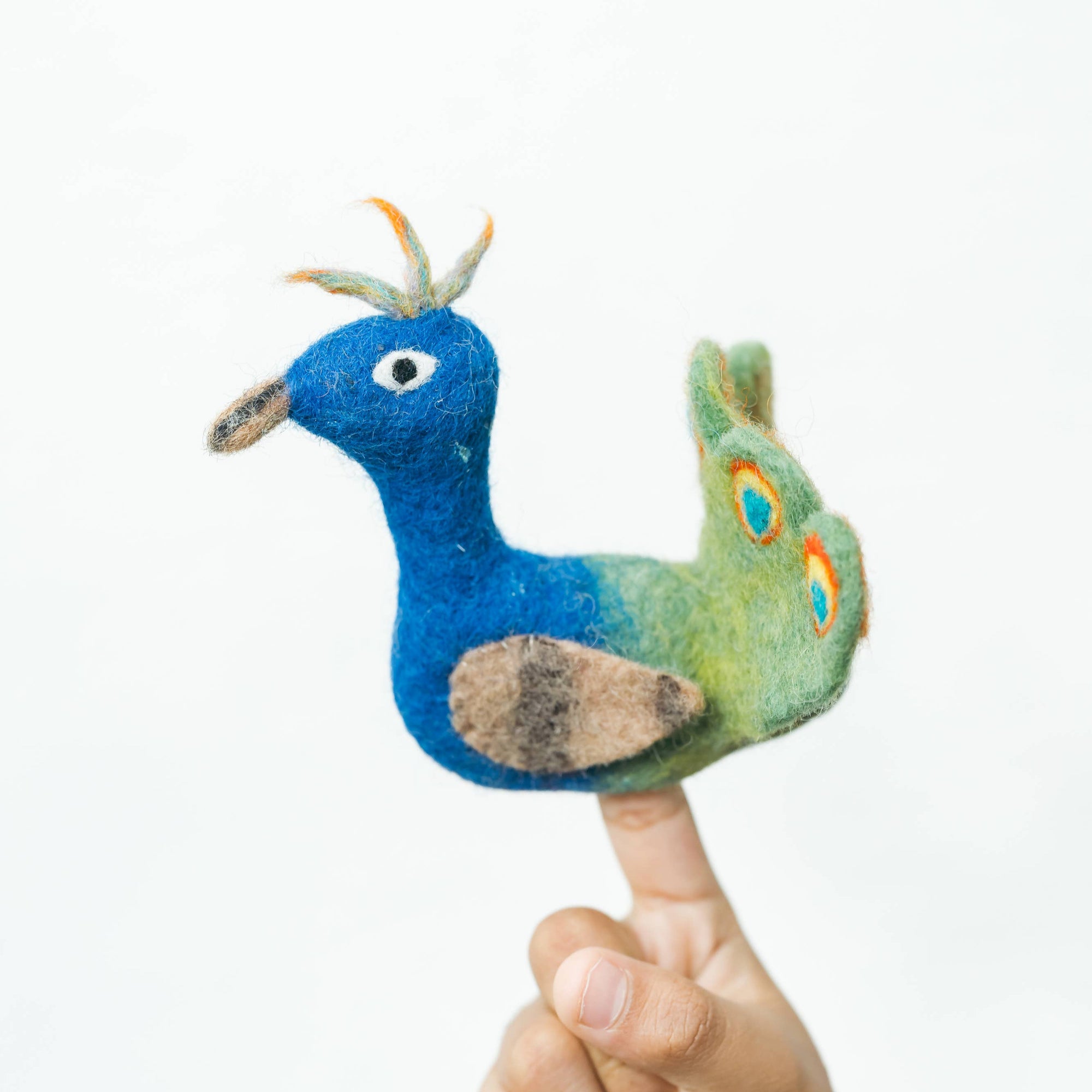 Peacock Finger Puppet