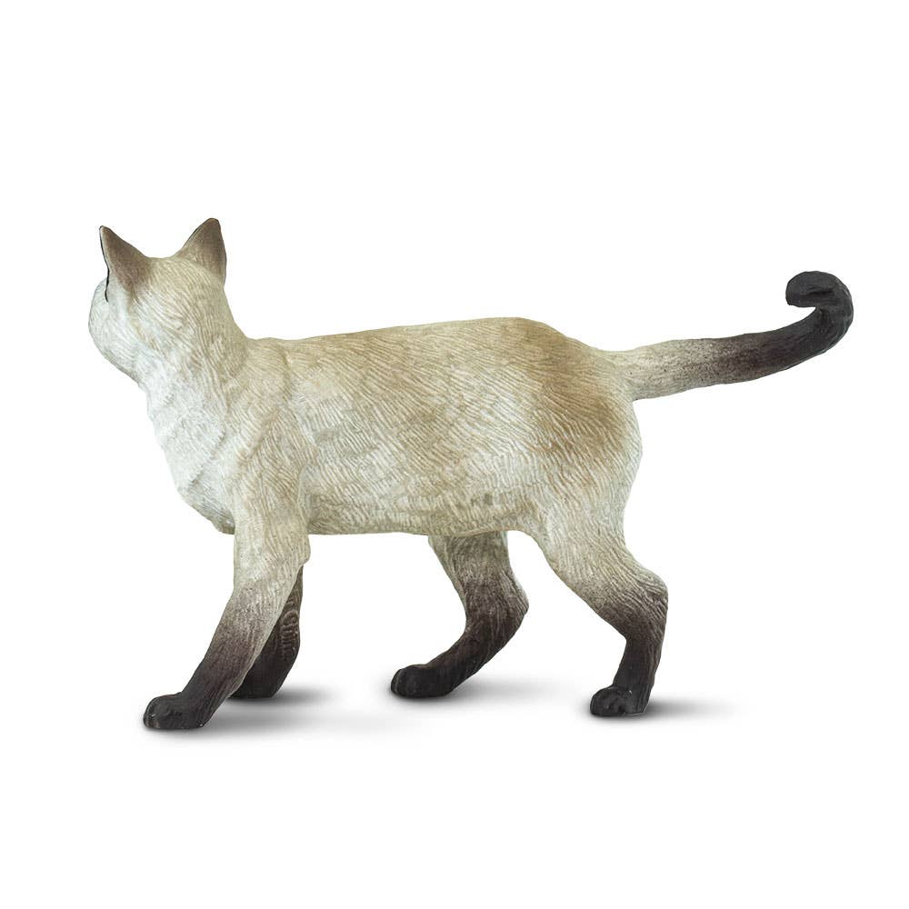 Cat figurine on a white background