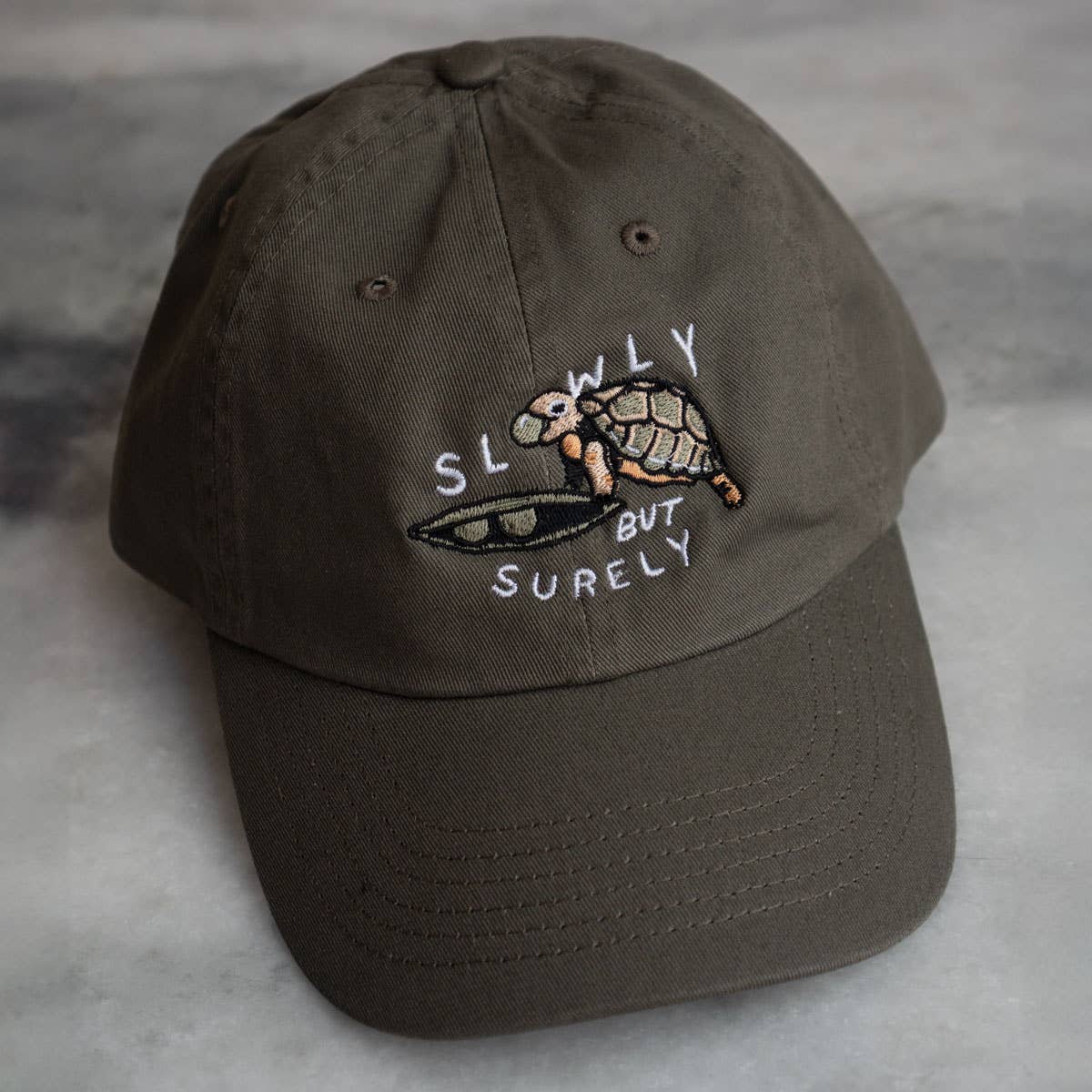 Slowly Turtle Hat | Embroidered Dad Hat
