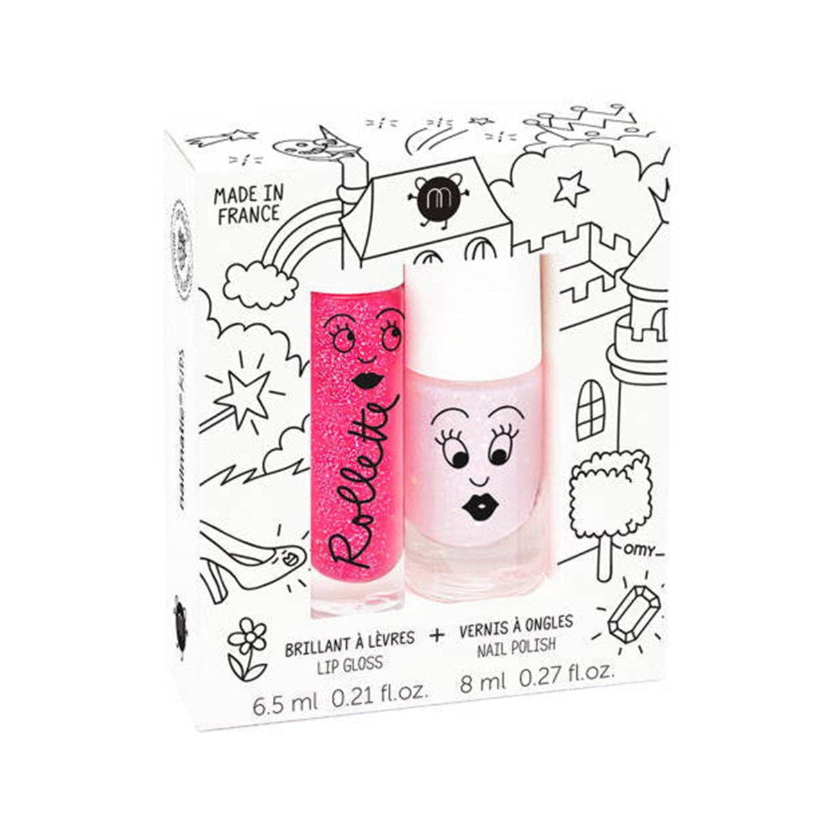 Nailpolish and Lip Gloss Set for Kids FAIRYTALES