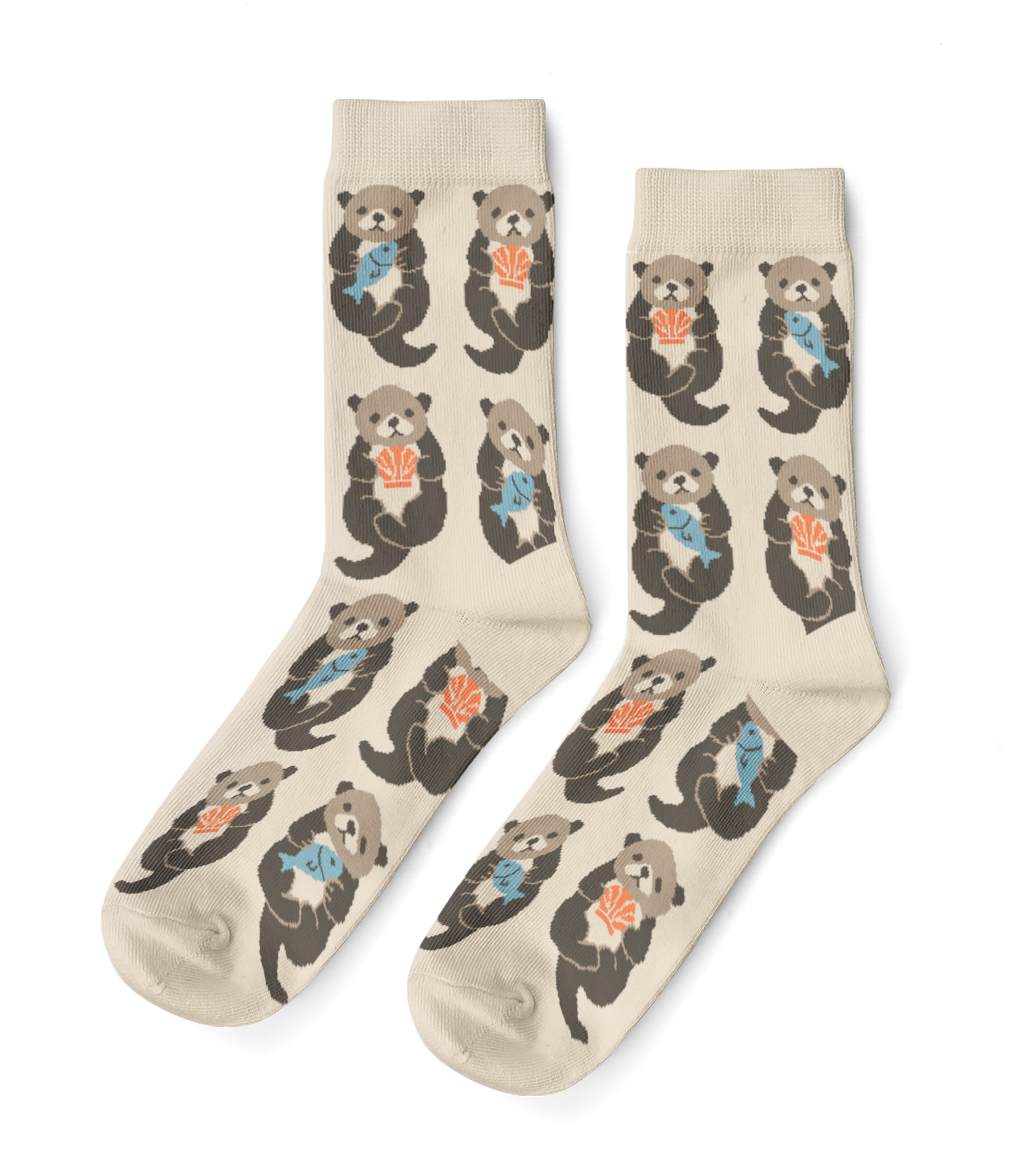 Otters - Small Crew Socks