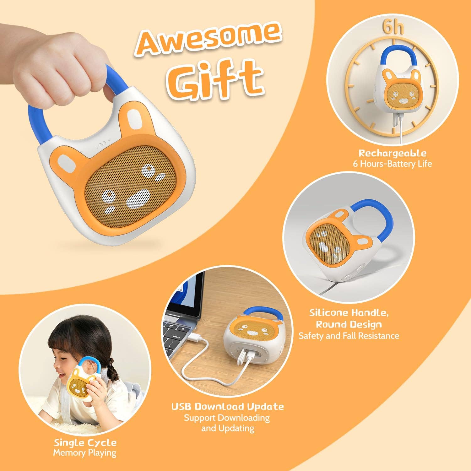Pocket Bunny – Travel-Friendly Kids' Music Player & Soother
