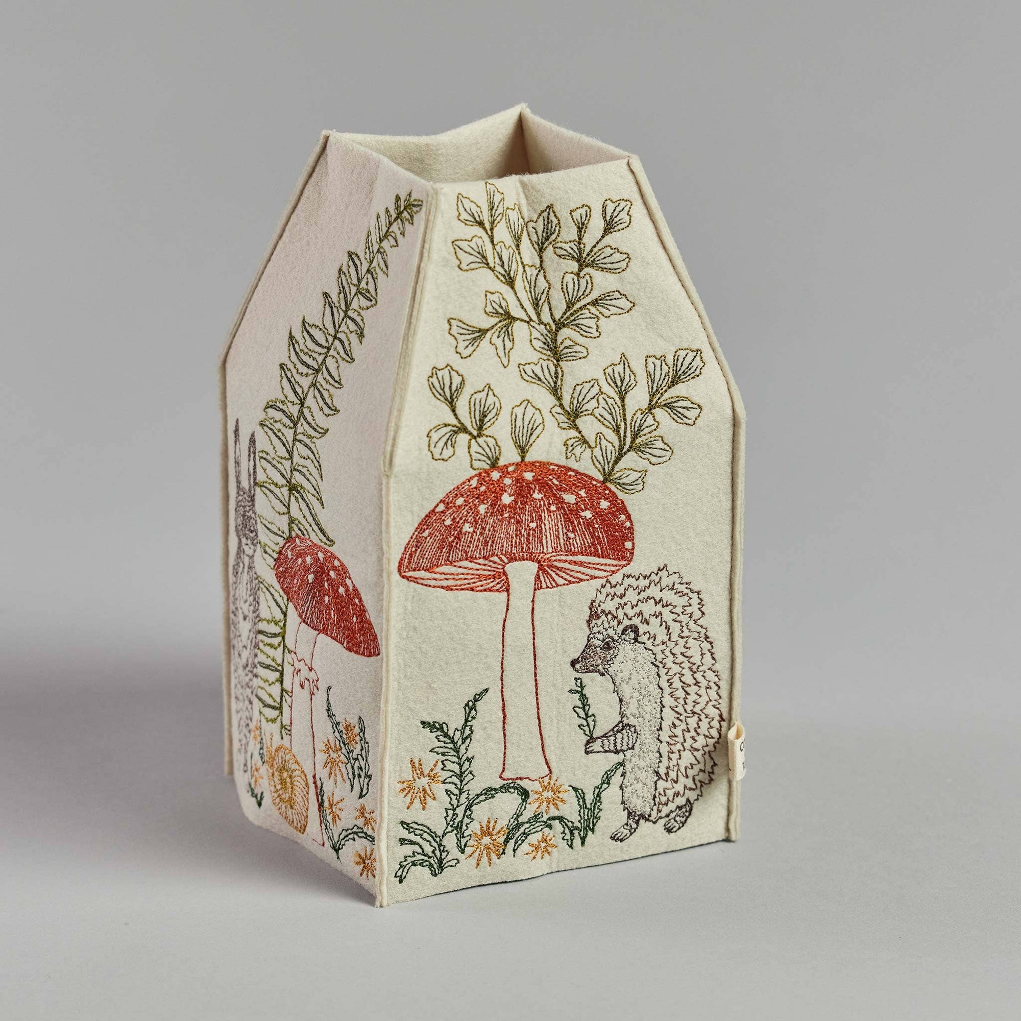 Mushrooms and Ferns Tissue Box Cover