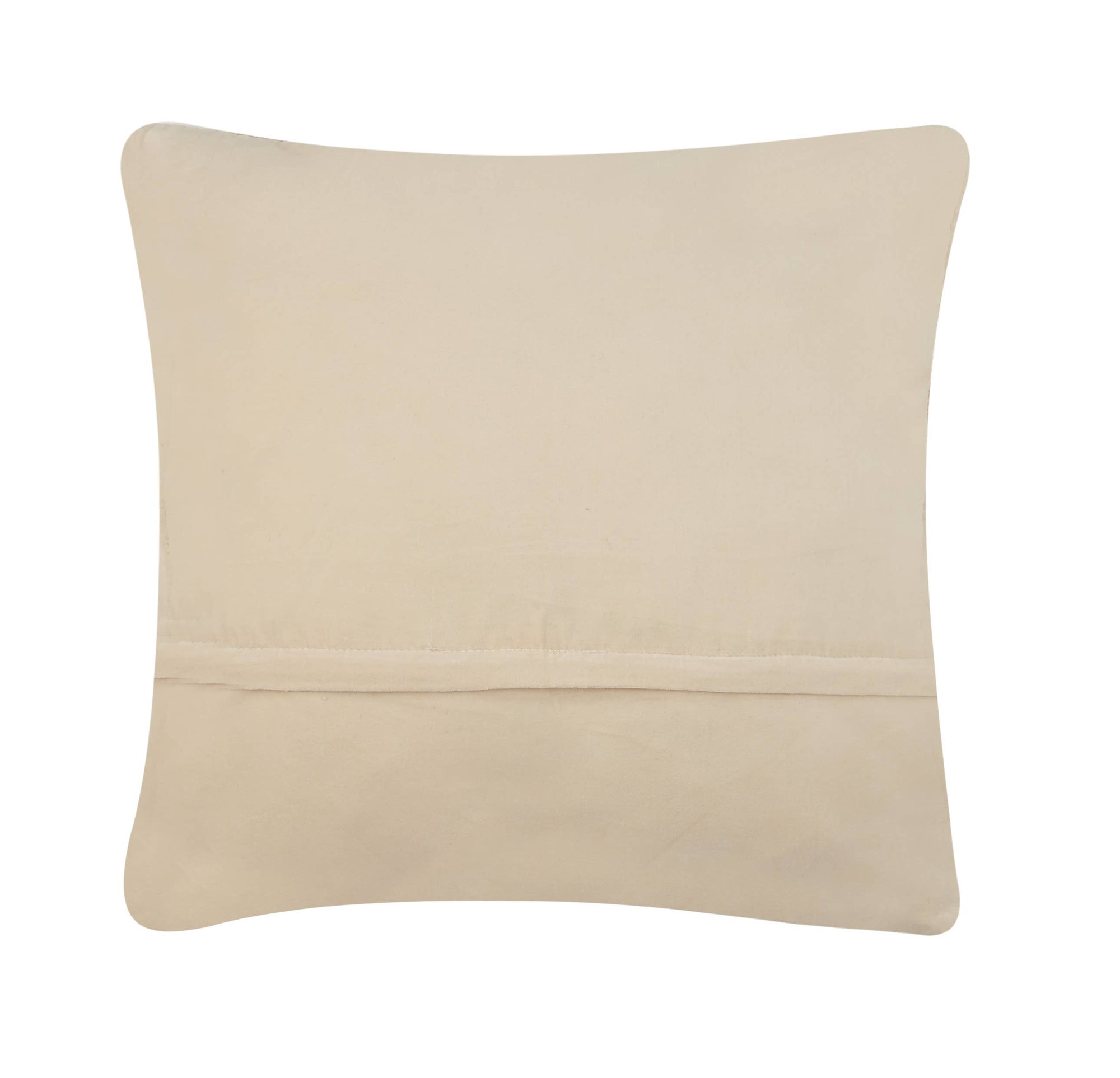 Beige pillow on a white background