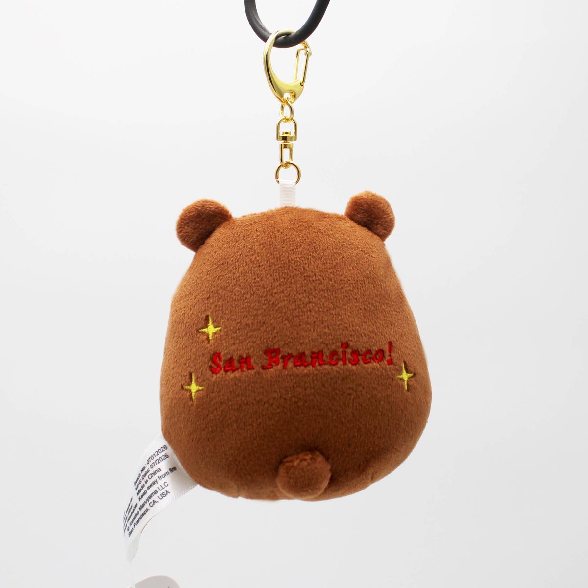Plush Mascot Keychains - CA Bear with Golden Gate Bridge