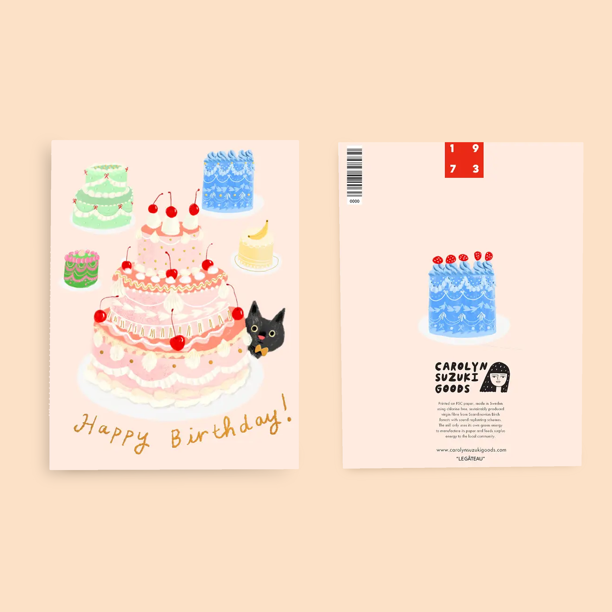 LE GATEAU  - Birthday Card
