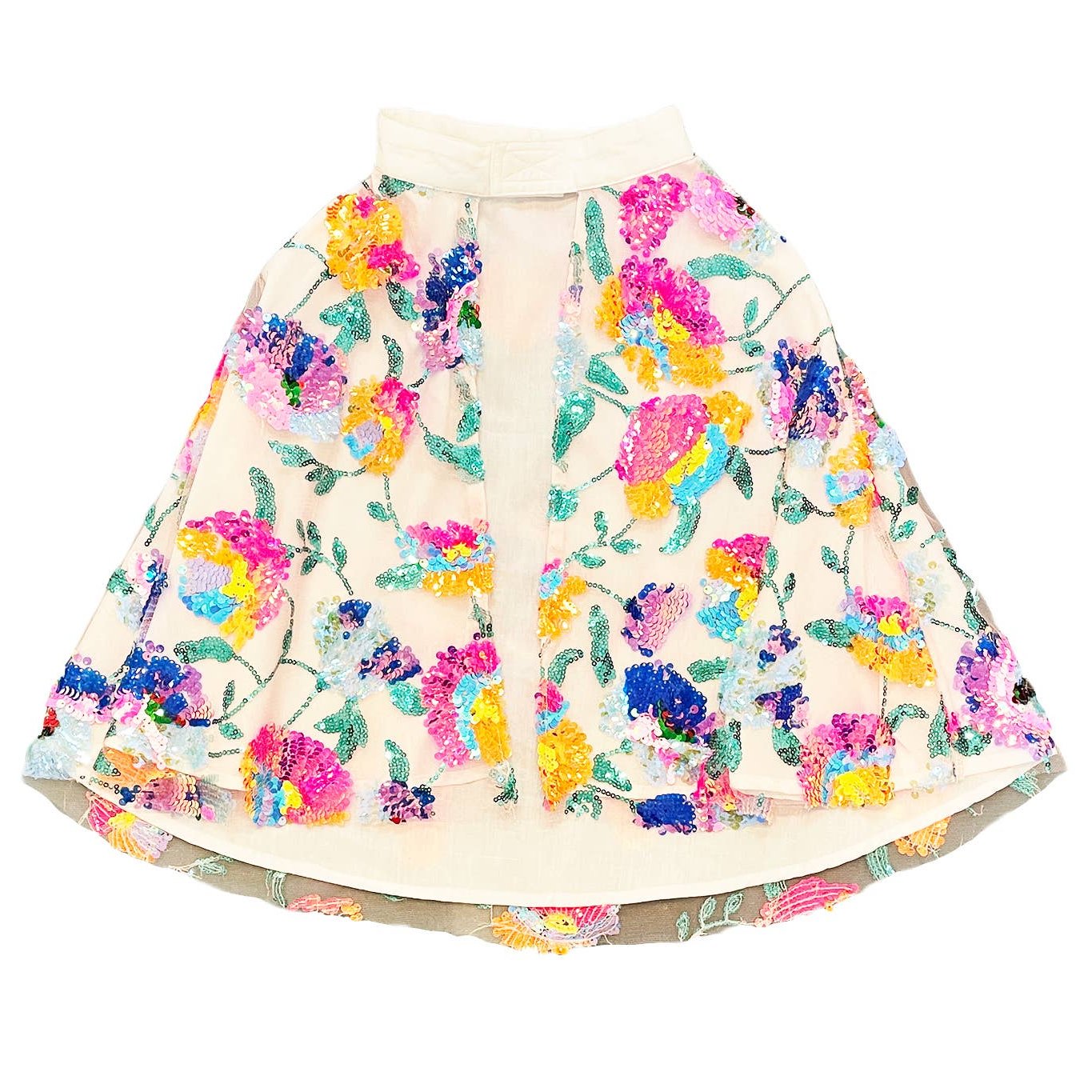 Paradise short cape with sequins