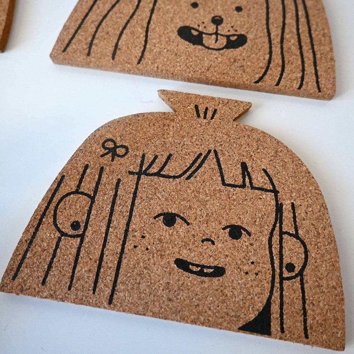 "Dog Person" Set of four cork coasters