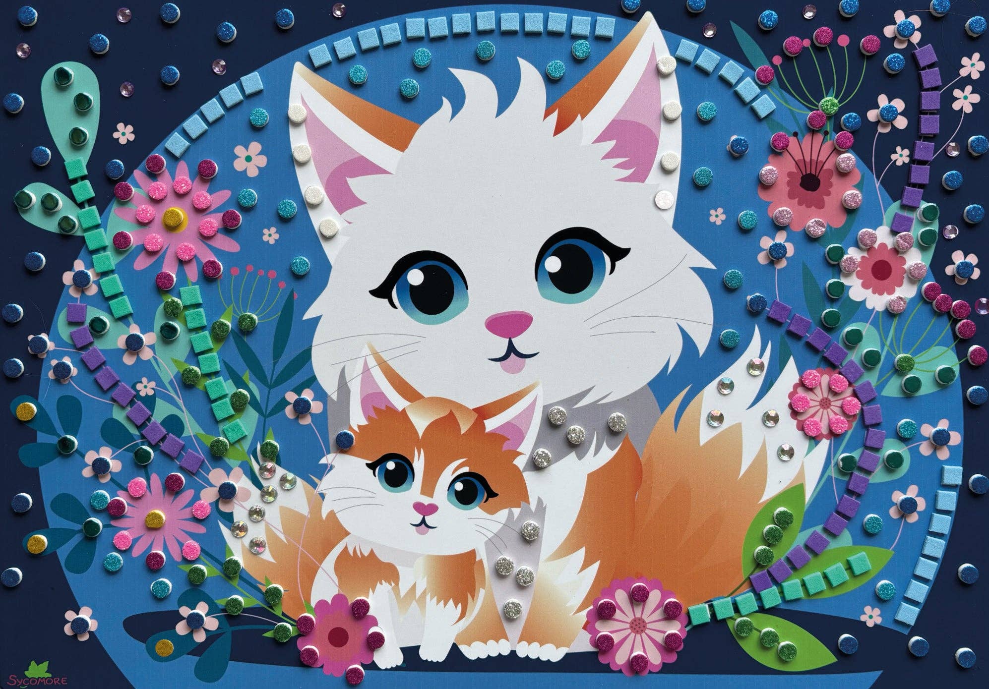 Stick'N Fun - XL Mosaics Cuddly Animals