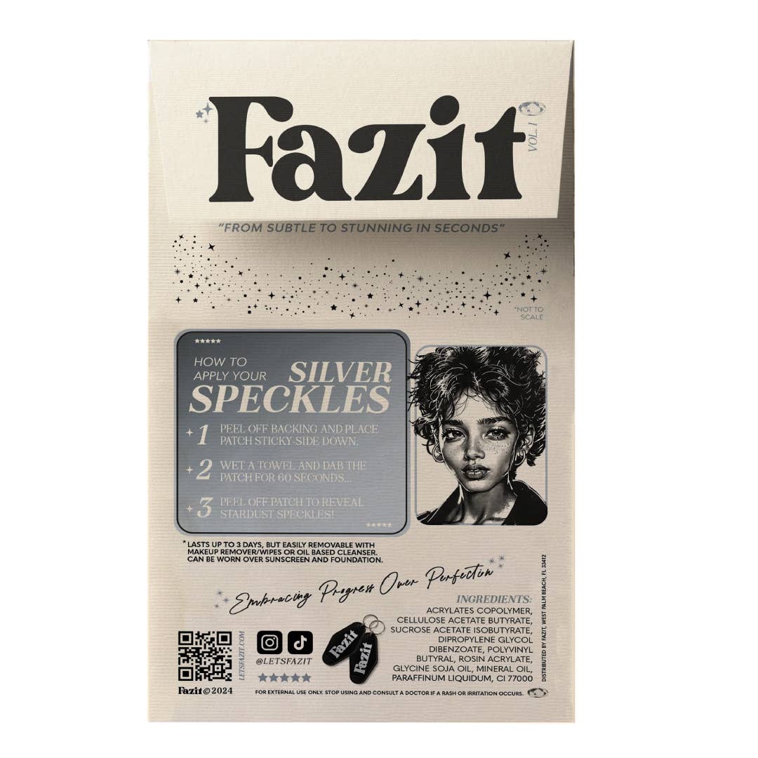 Fazit product packaging with instructions and branding on a beige background