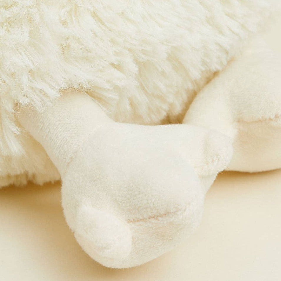 Close-up of a fluffy white blanket