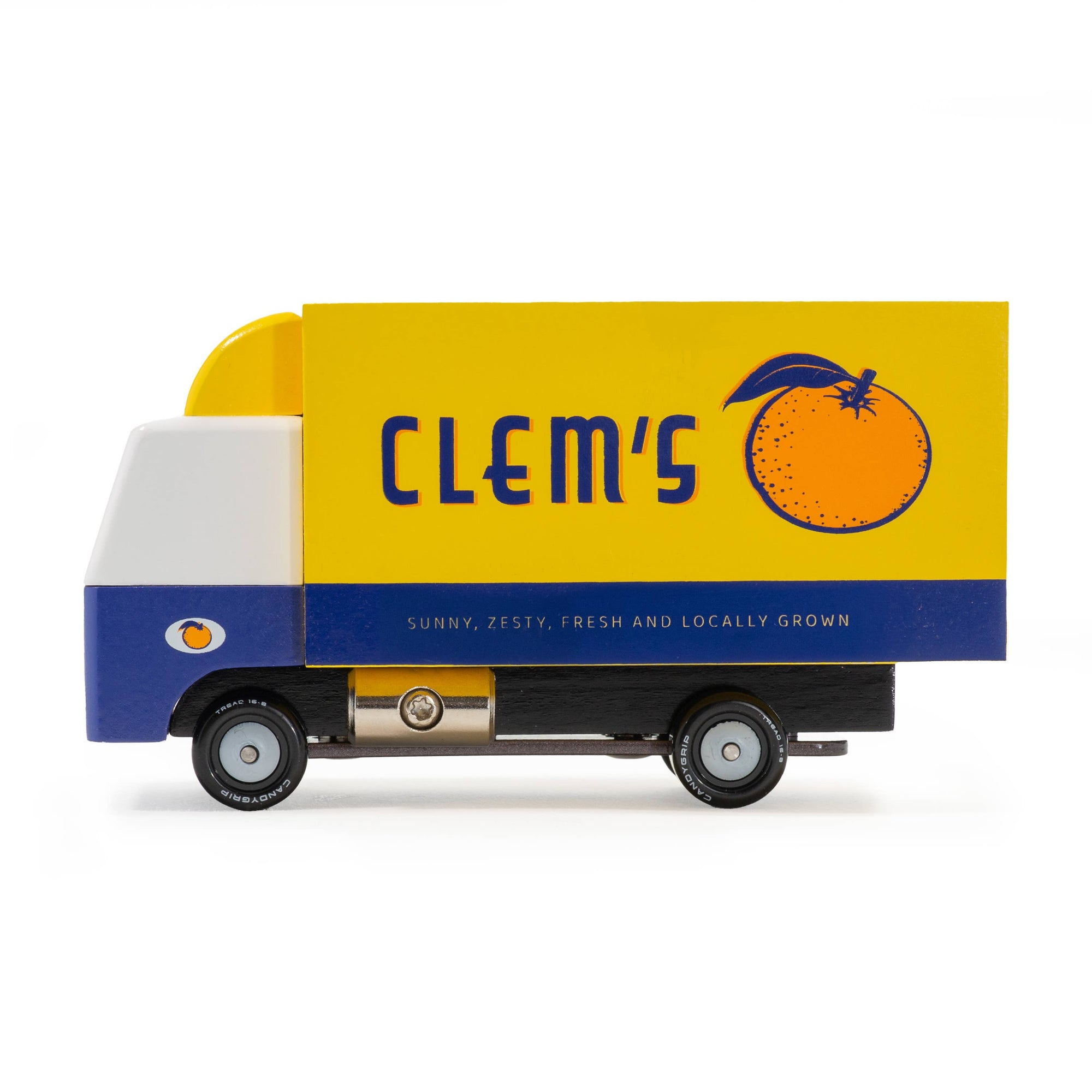 Model truck with 'Clem's' branding on a white background