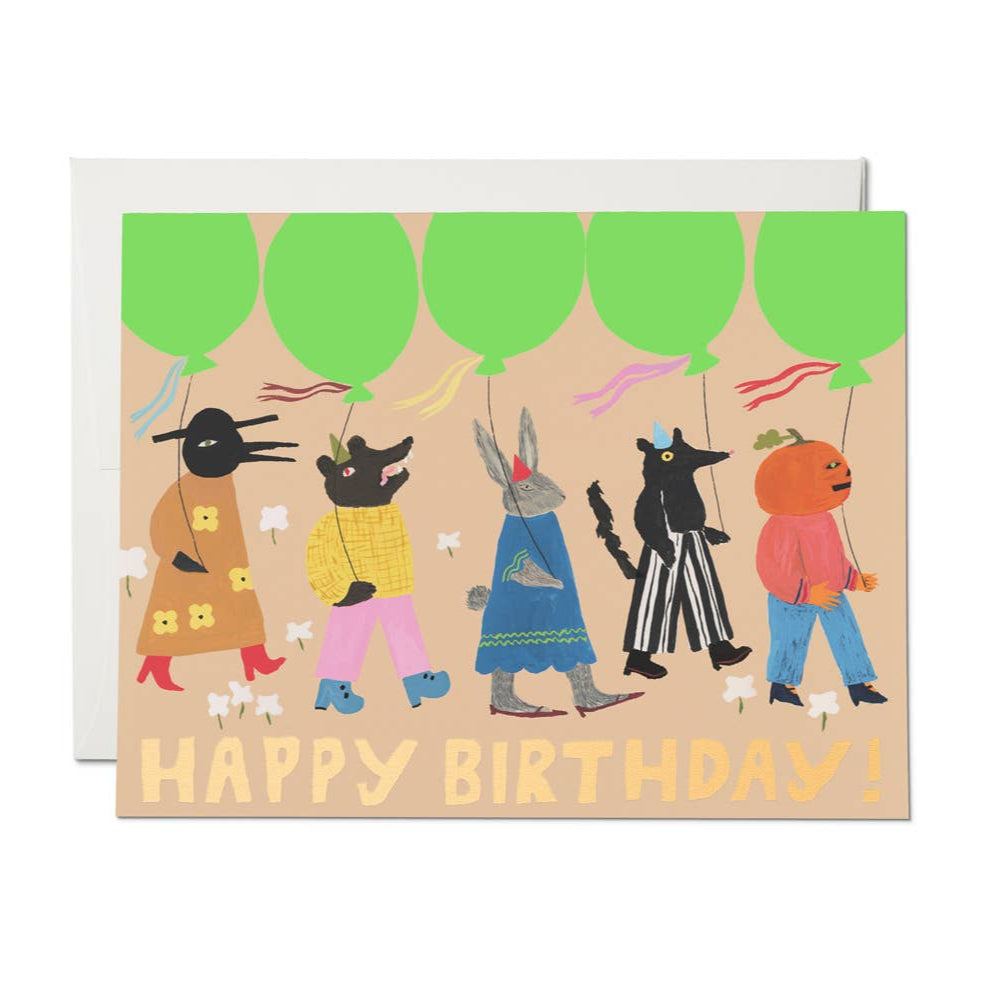 Birthday March card