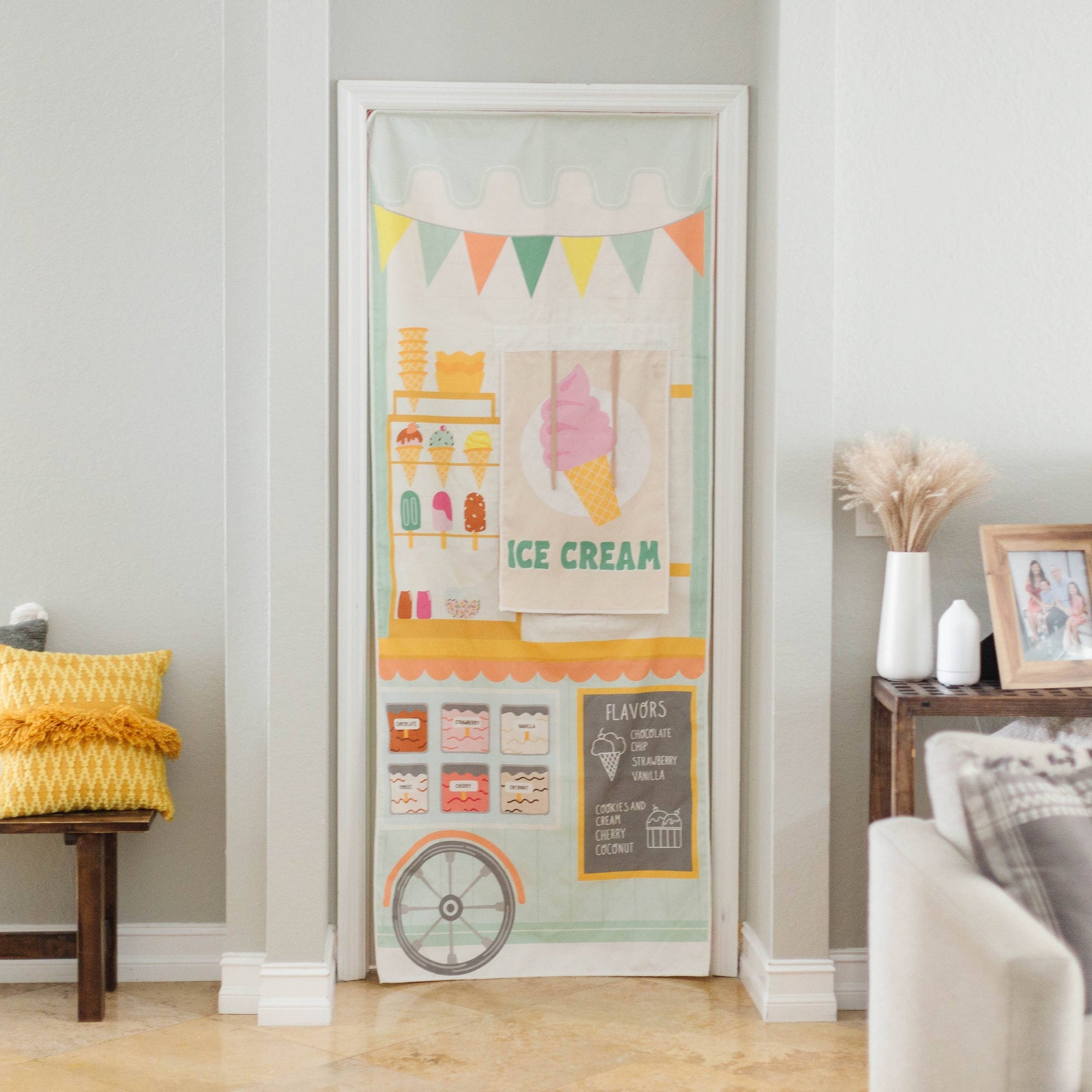 Pretend Play Set -  Ice Cream & Coffee Shop Storefront