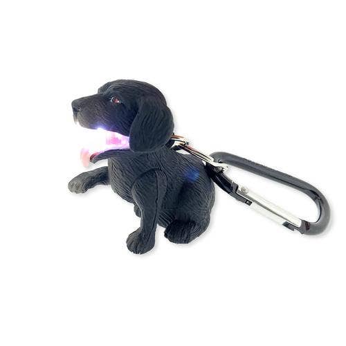 WildLight Animal Carabiner Flashlight - Black Labrador Dog