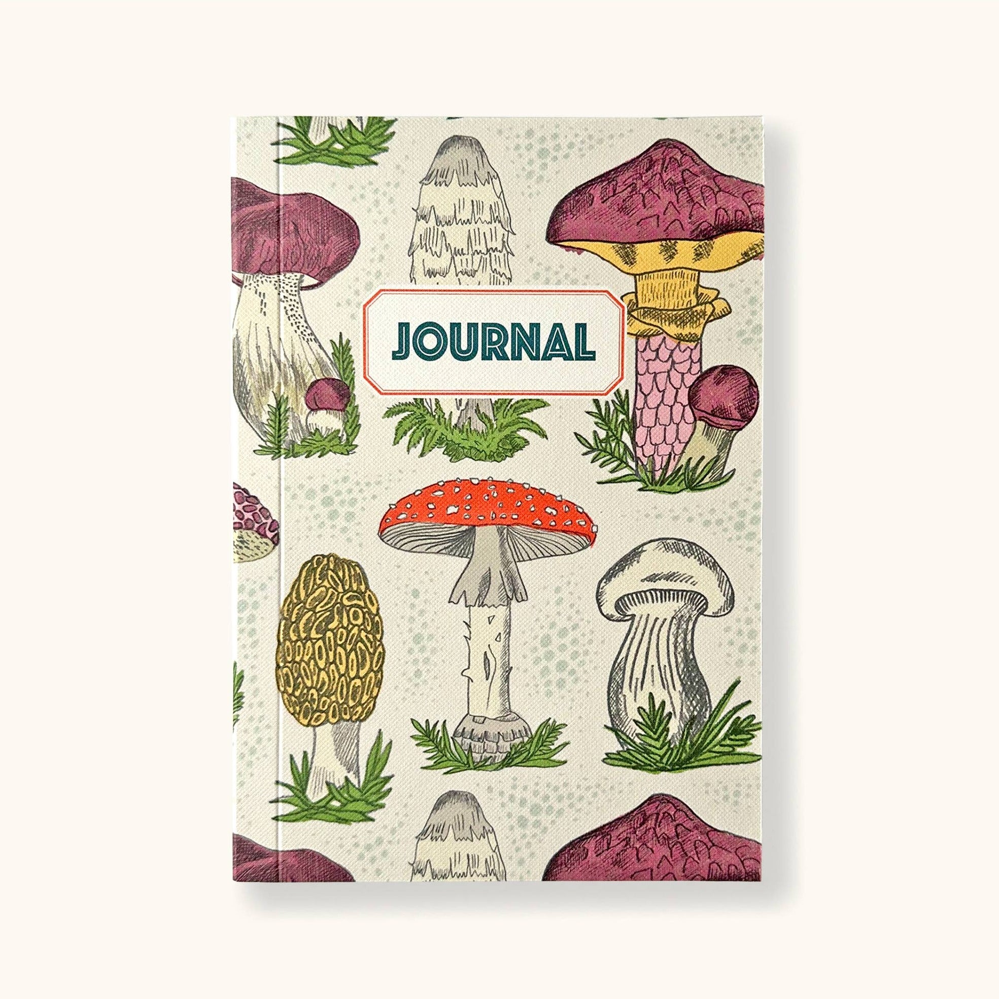 Mushroom Journal Vintage Style Recycled Papers