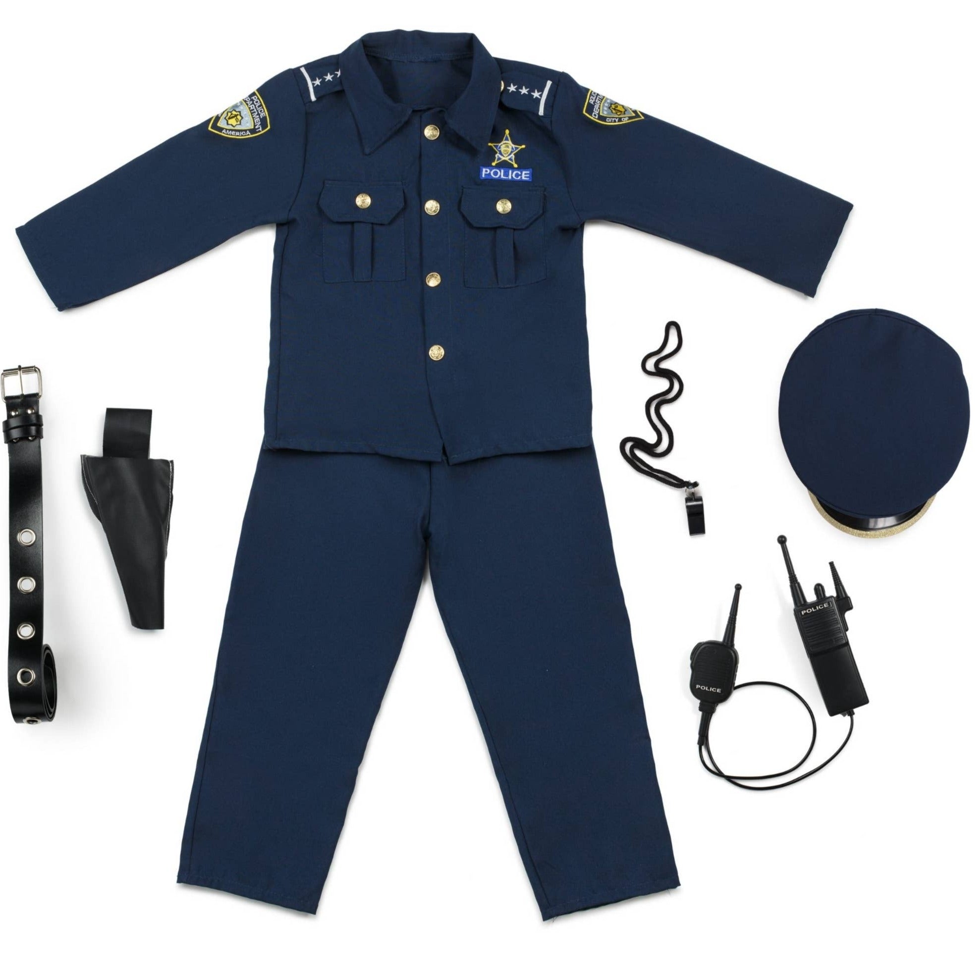 Deluxe Police Dress Up Costume Set