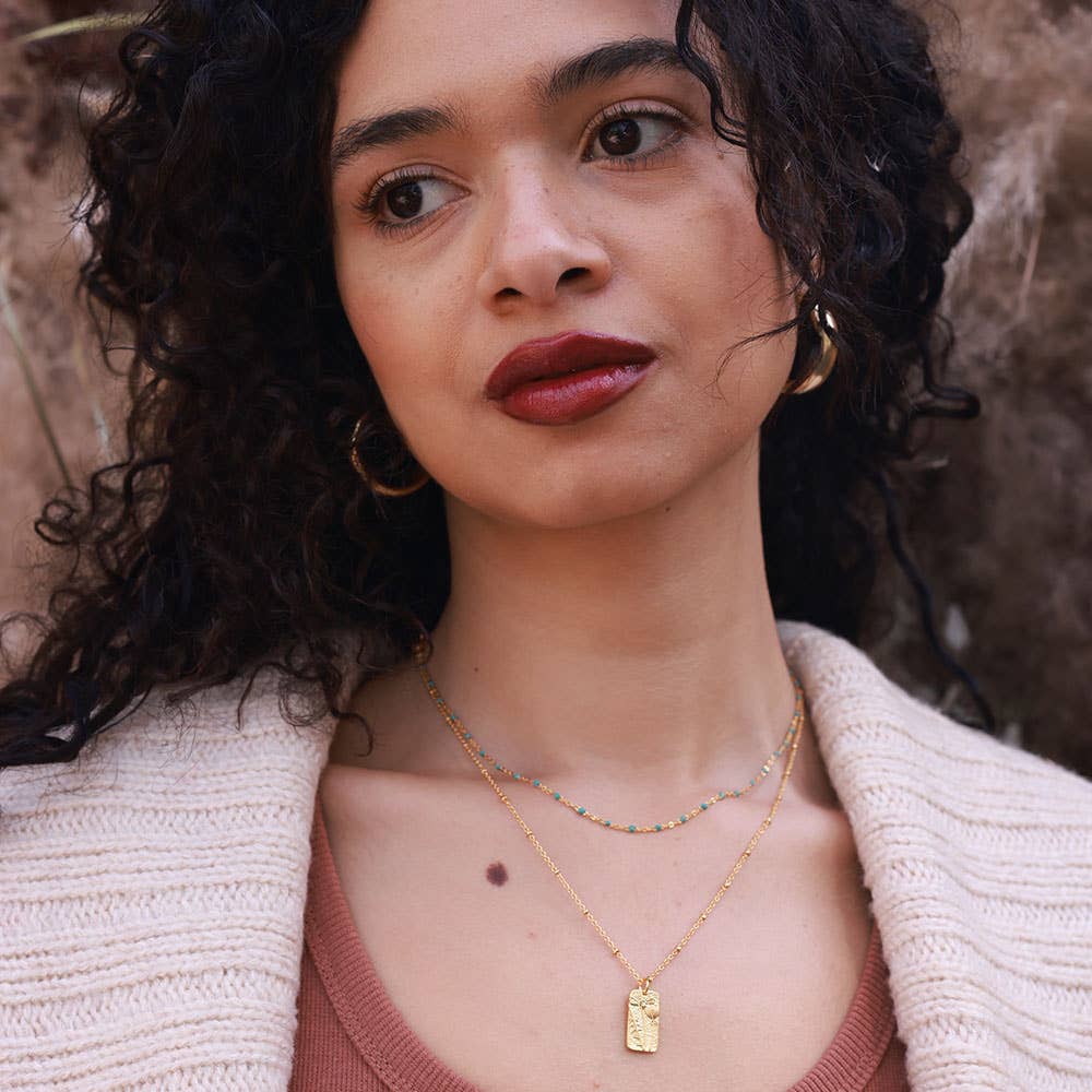 Flower Medallion Necklace