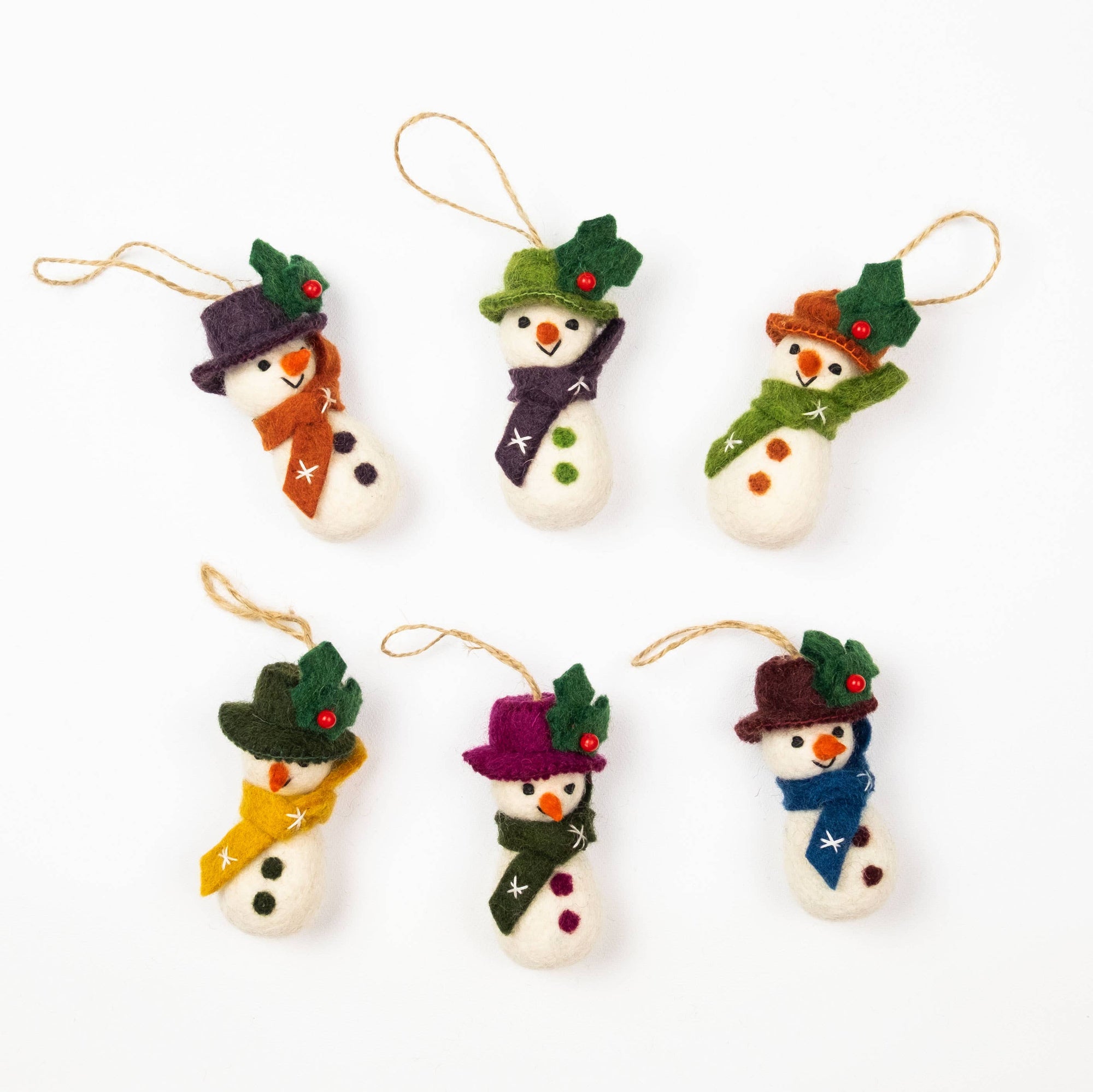 Winter Felt Snowmen Ornament