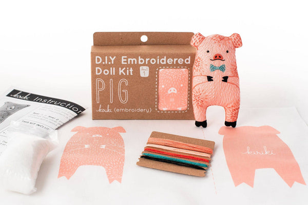 Pig - Embroidery Kit (12yrs-adult)