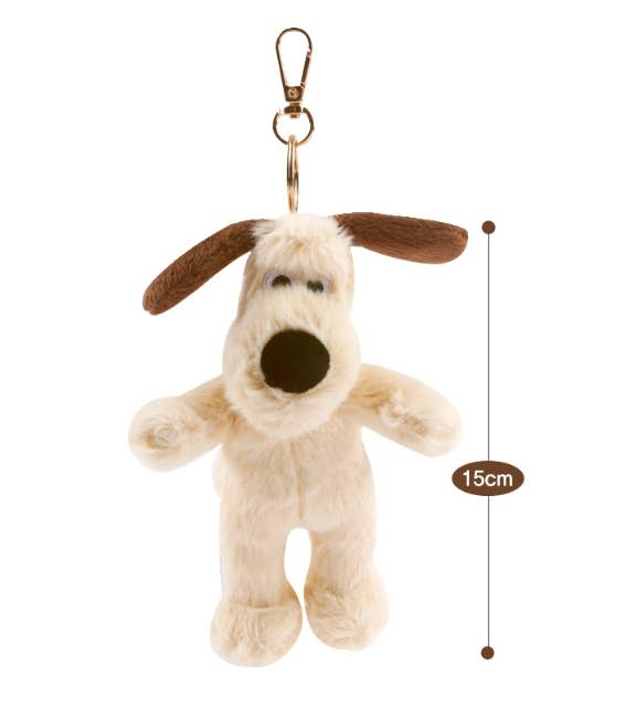 Wallace's Gromit & Shaun the Sheep Plush Keychain