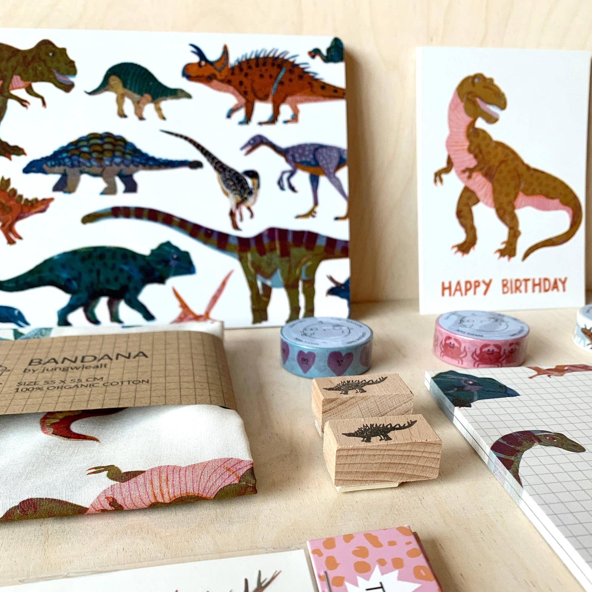 Birthday Dino Postcard -Barbara Dziadosz