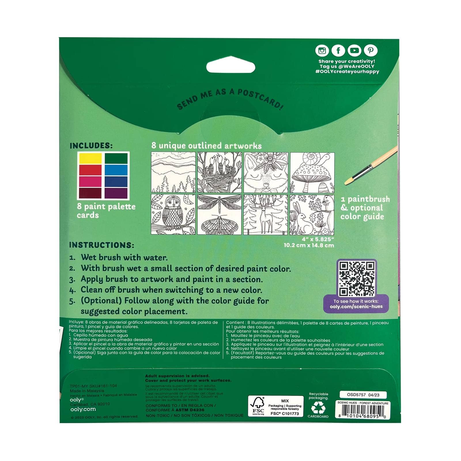 Scenic Hues D.I.Y. Watercolor Kit Forest Adventure