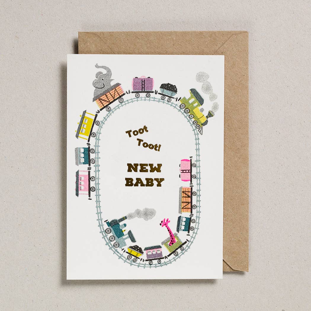 Riso Baby Card - Toot Toot Train