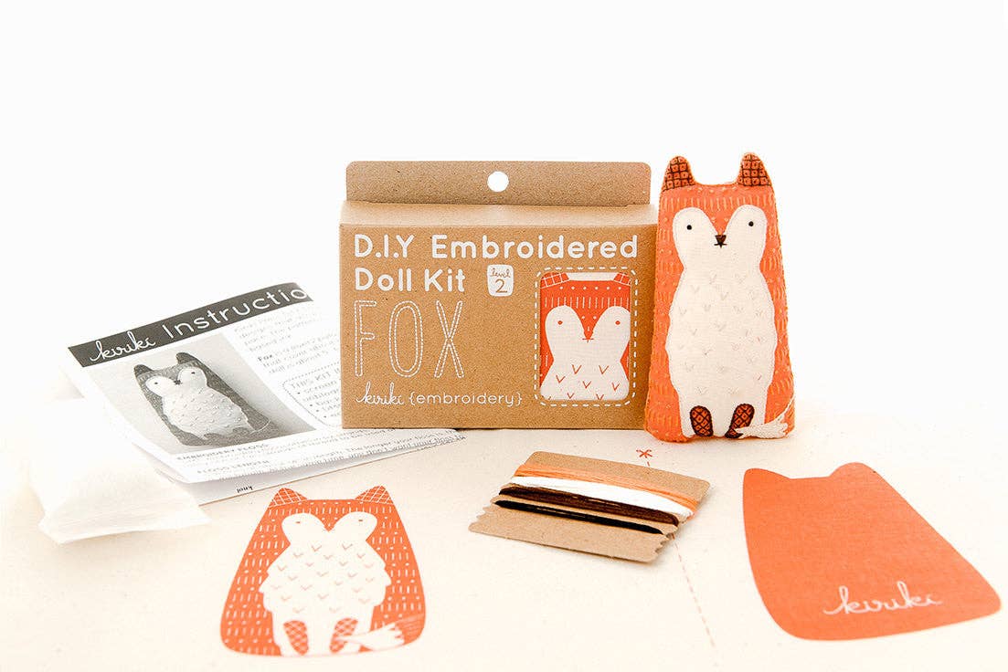 Fox - Embroidery Kit  (12yrs-adult)
