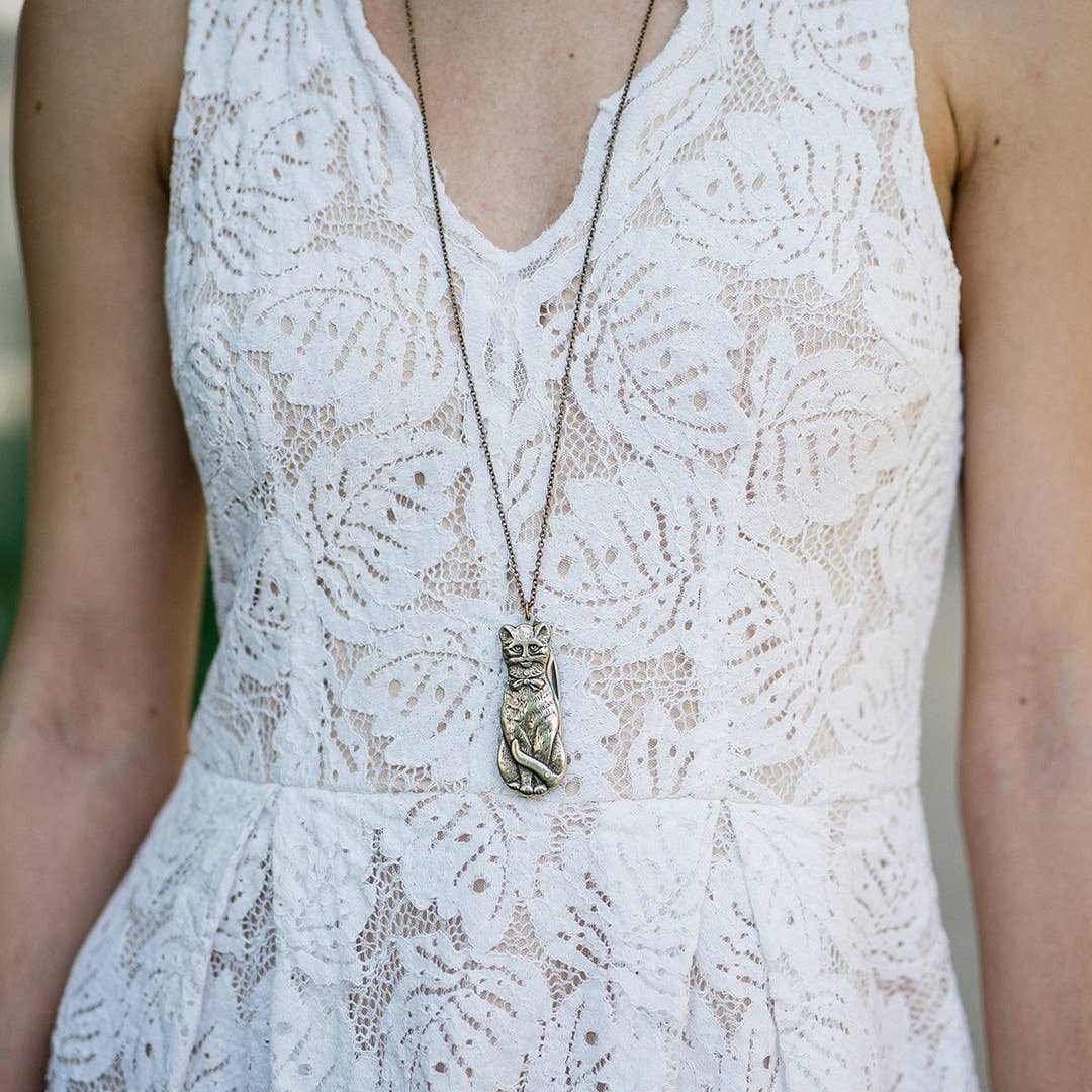 Cat Knife Necklace