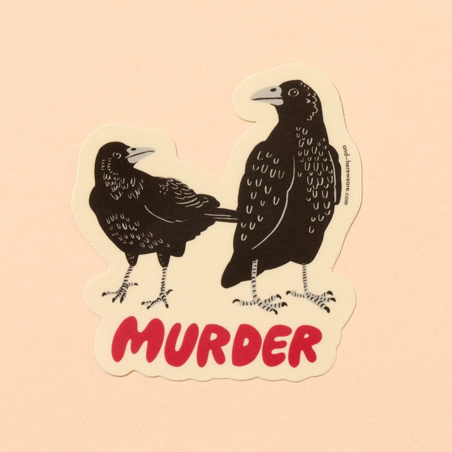 Murder Crow Vinyl Sticker