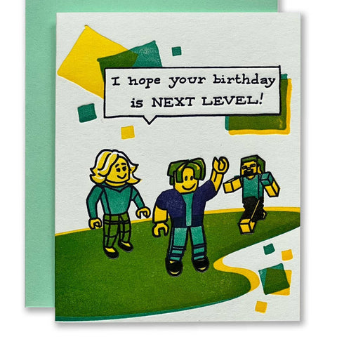 Next level Birthday Card for Gamers -birthday