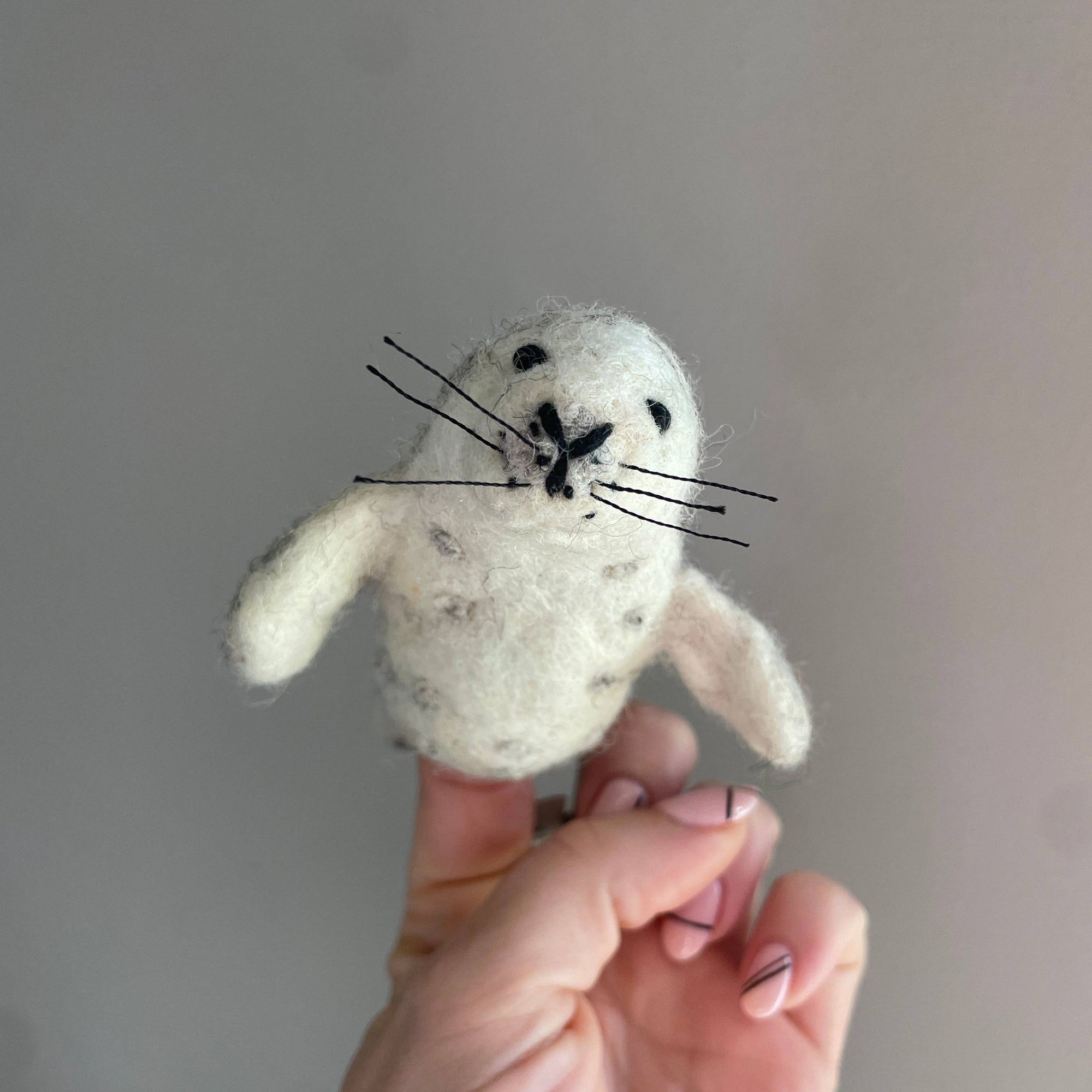 Harbor Seal Finger Puppet