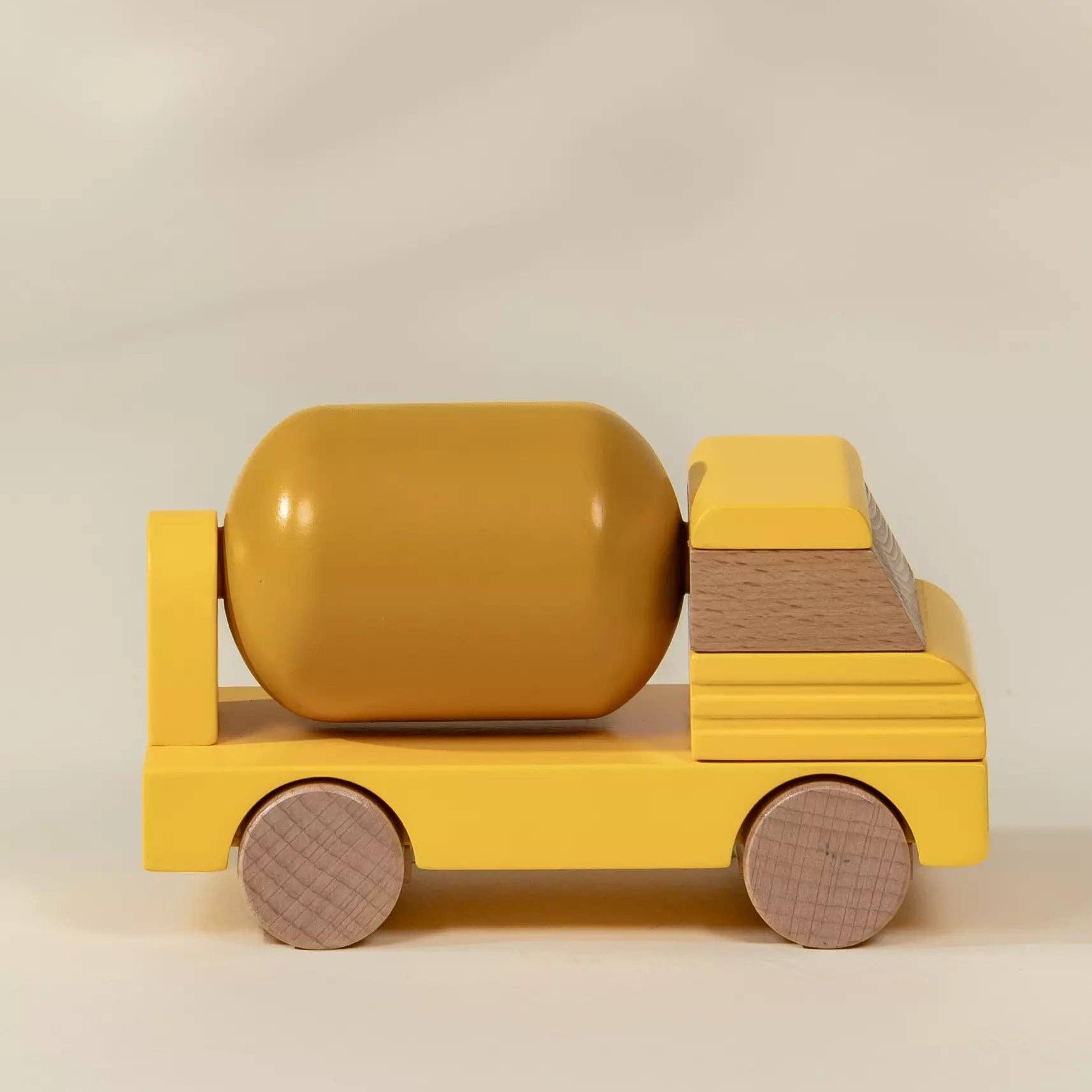 Wooden Construction Vehicle - Cement Truck